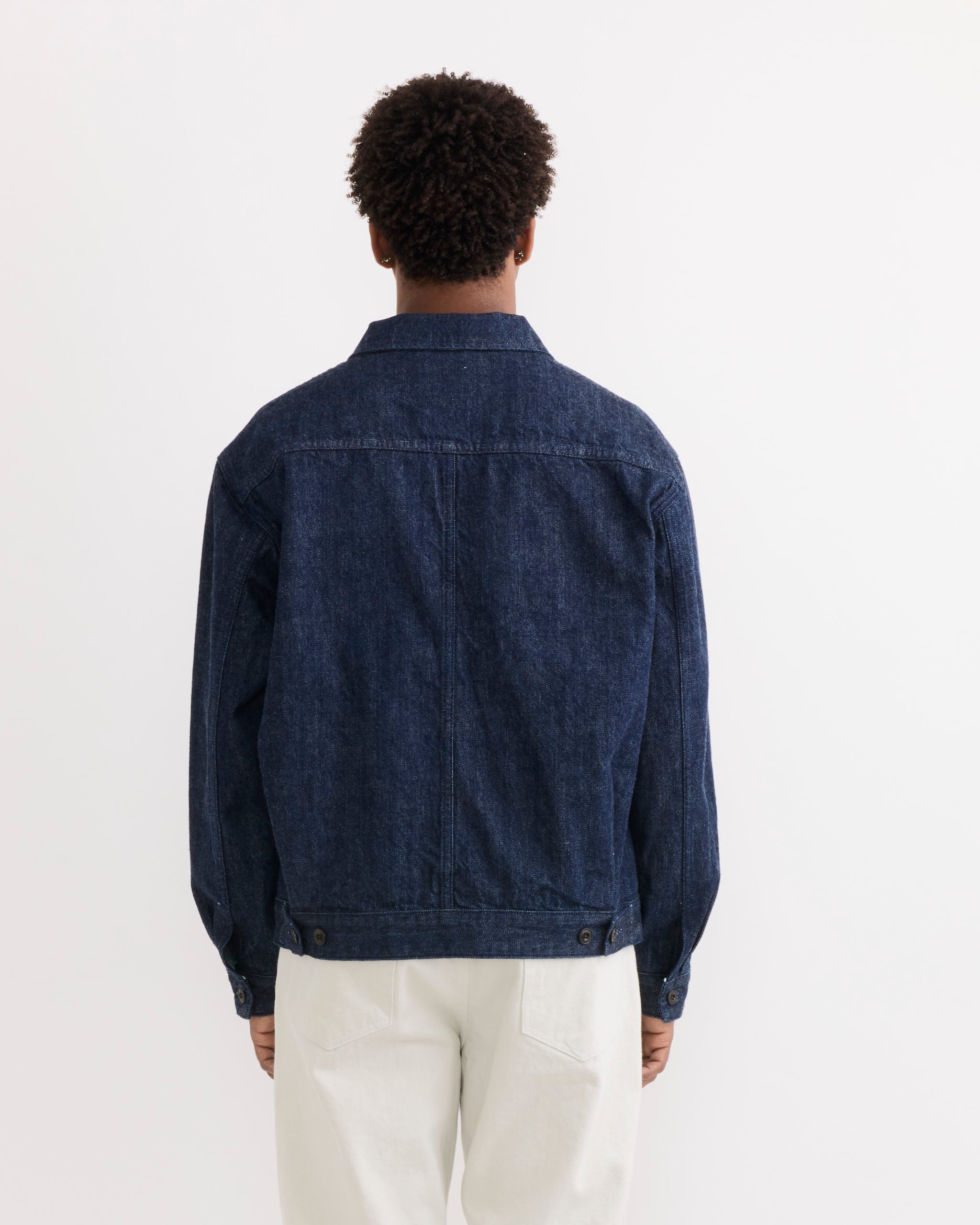 SMOCK Lang Jacket, Selvedge Denim Dark Blue - Selvedge Denim Dark Blue / L (291158)