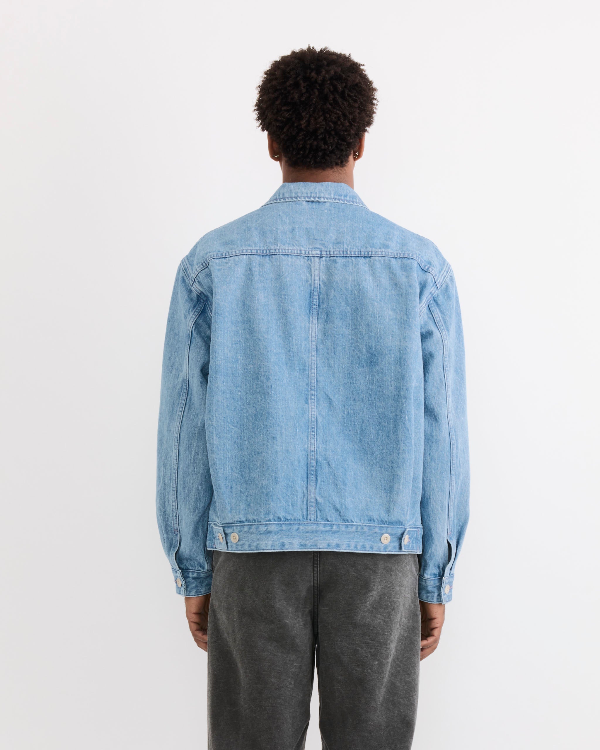 SMOCK Lang Jacket, Selvedge Denim Light Blue - Selvedge Denim Light Blue / L (291162)