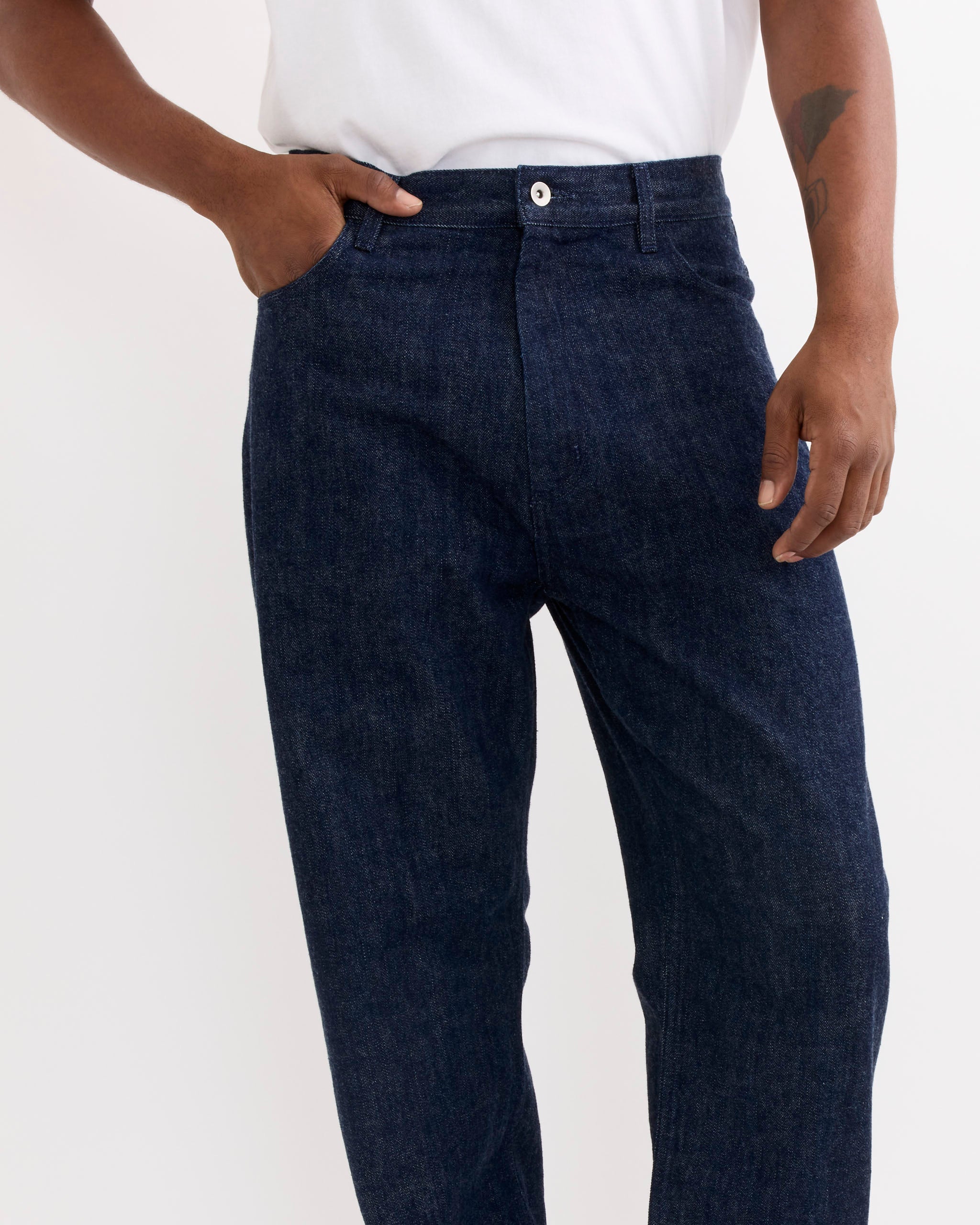 SMOCK Ply Jean, Selvedge Denim Dark Blue - Selvedge Denim Dark Blue / L (291170)
