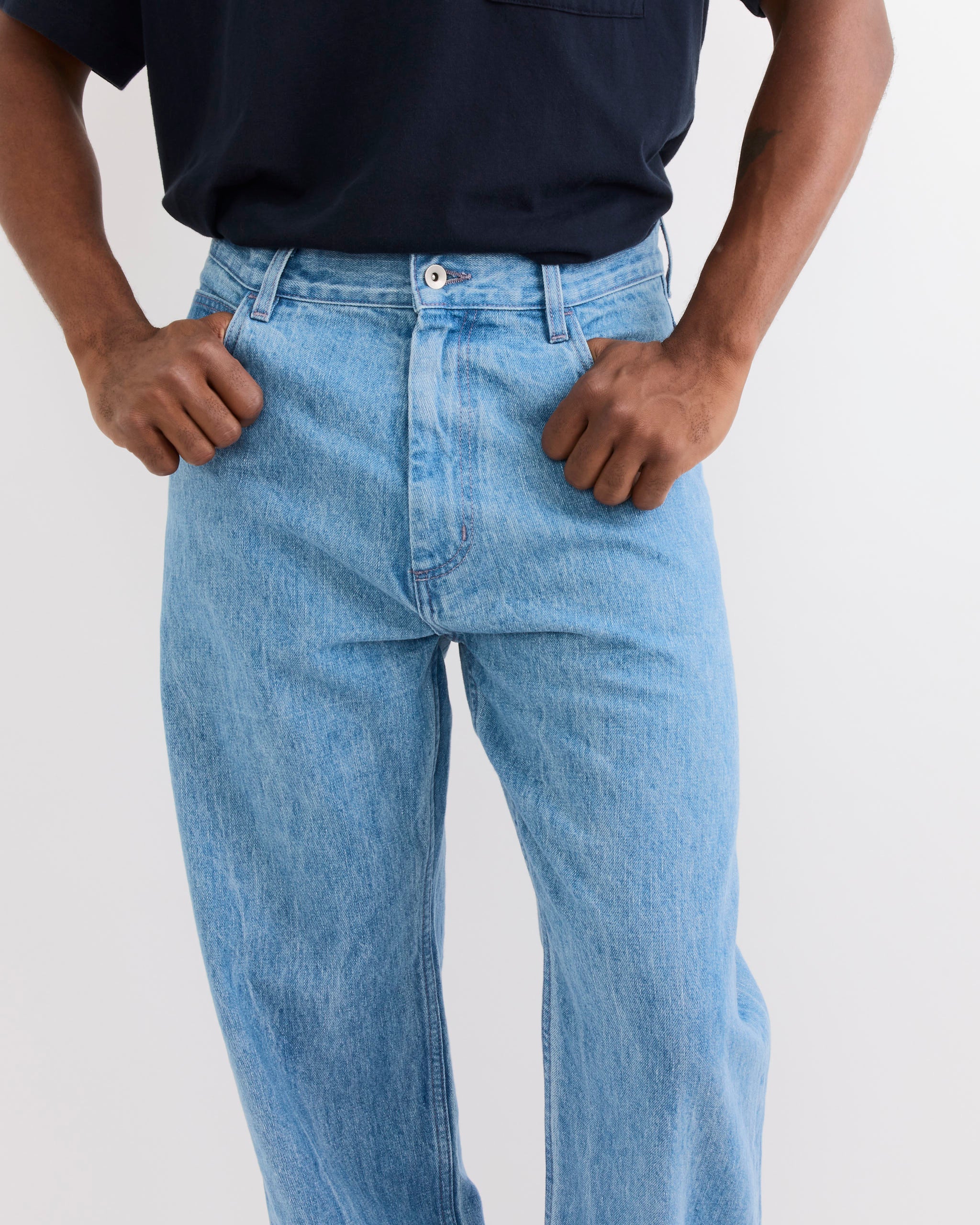 SMOCK Ply Jean, Selvedge Denim Light Blue - Selvedge Denim Light Blue / L (291174)