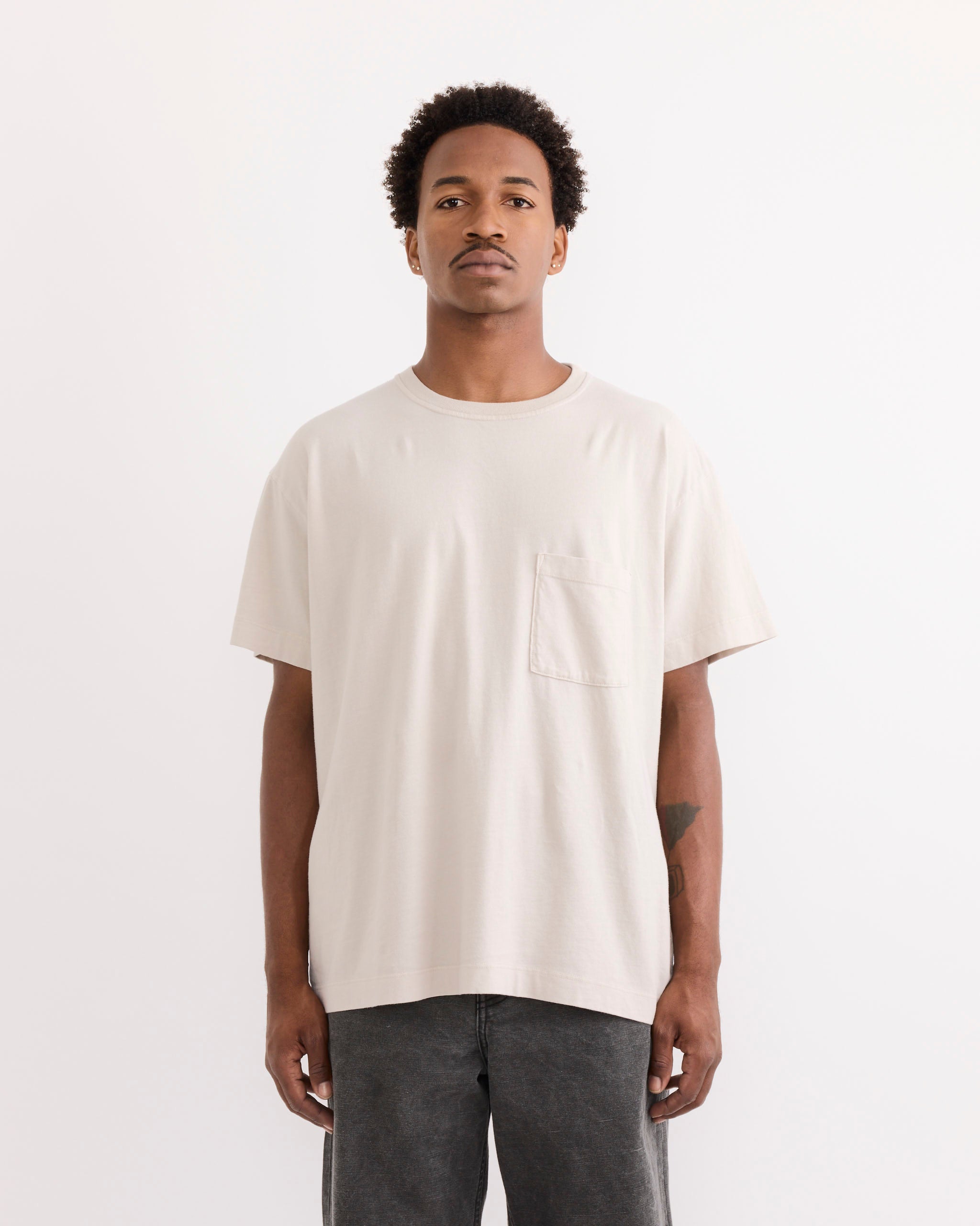SMOCK Big Pocket Tee, Tofu - Tofu / L (291186)