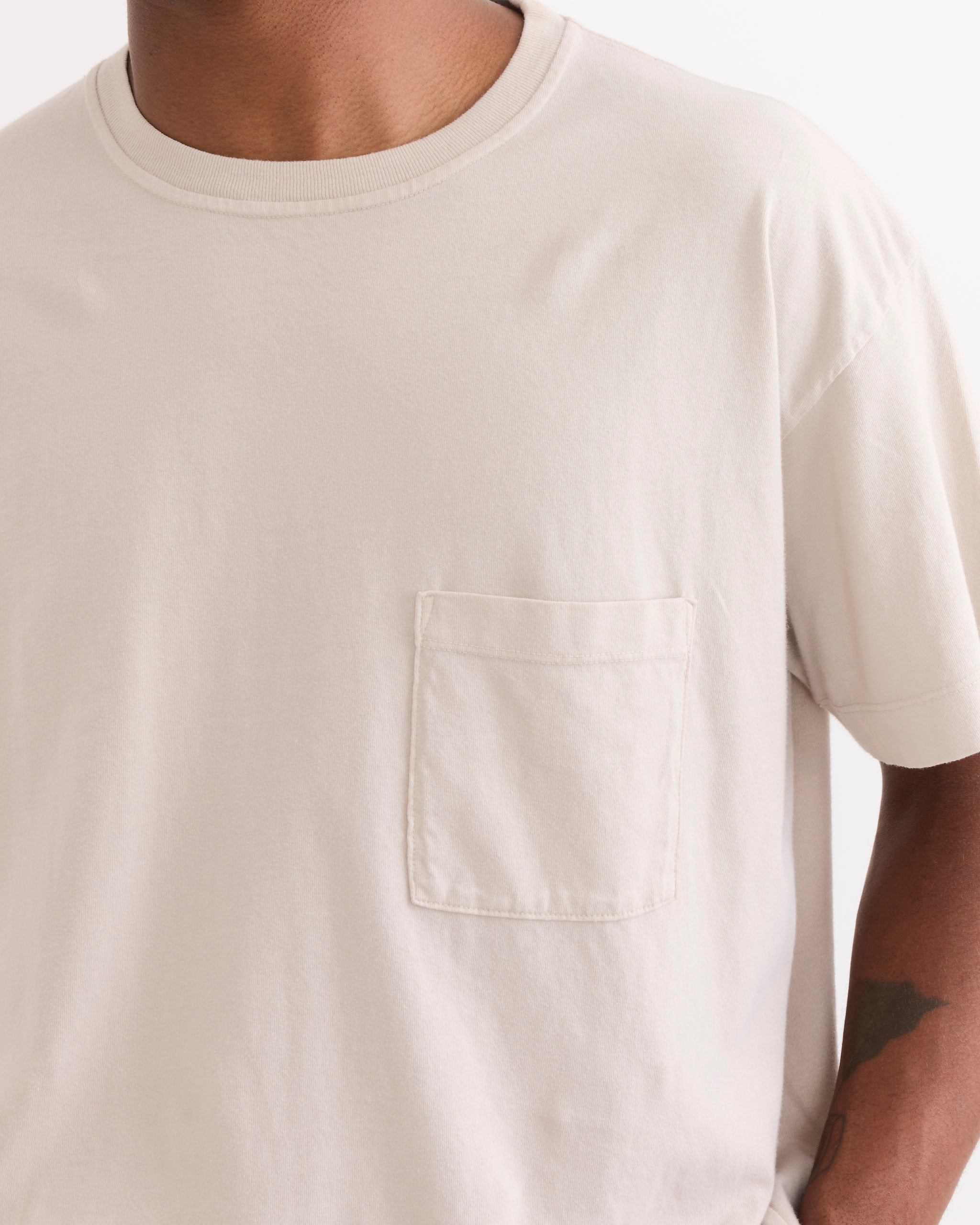 SMOCK Big Pocket Tee, Tofu - Tofu / L (291186)
