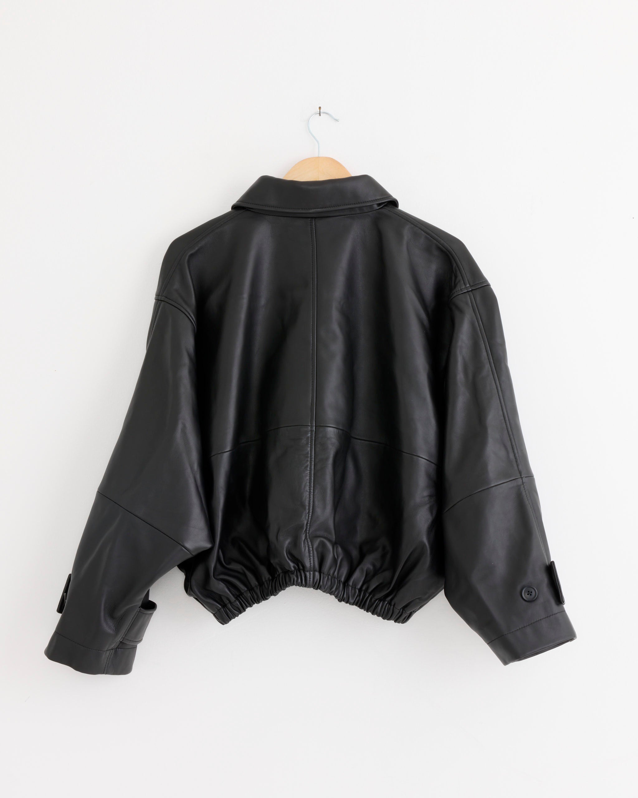 Róhe Leather Blouson Jacket - Black / FR36 (291257)