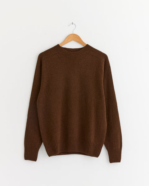 Seamless Crewneck in Chestnut