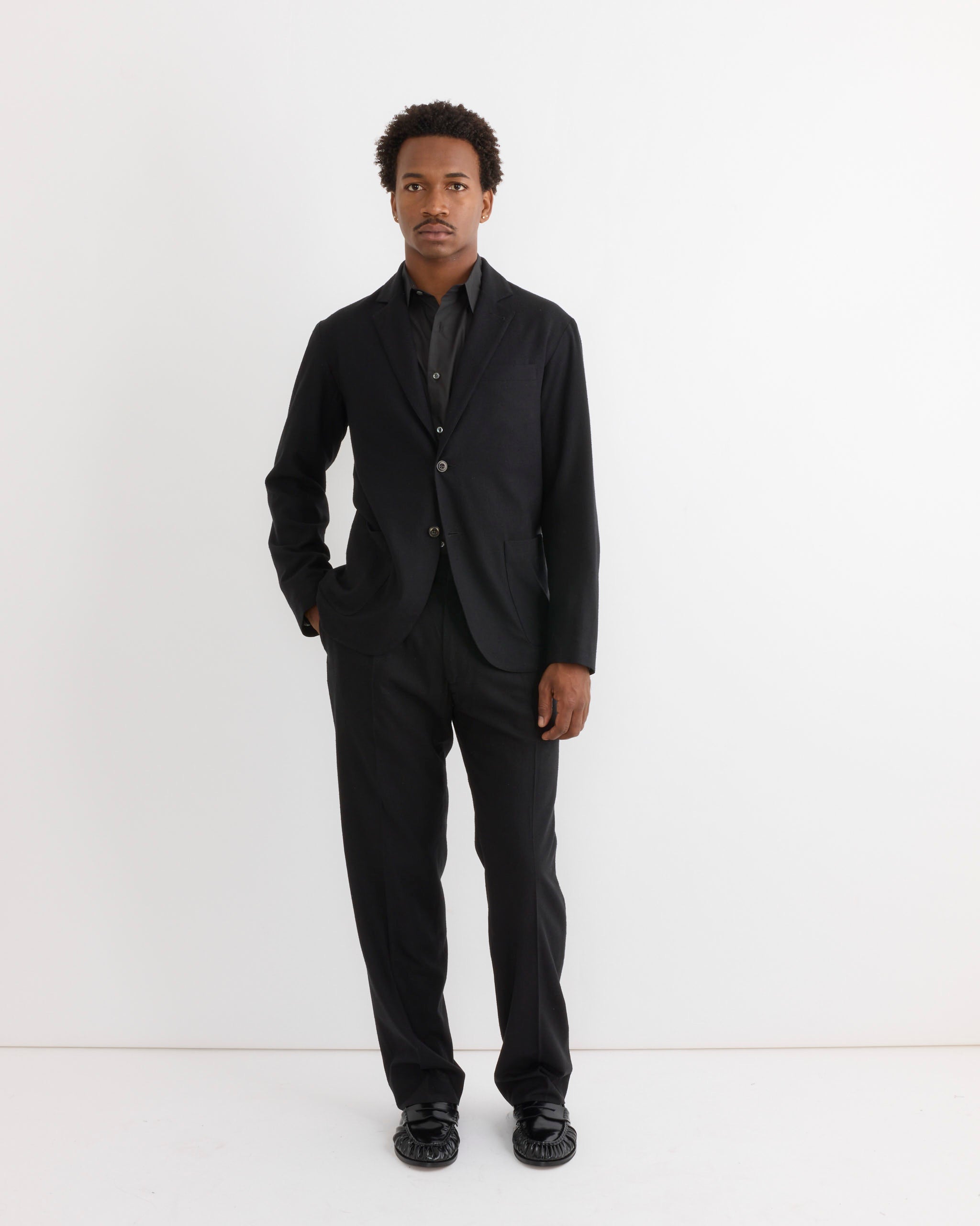 SMOCK Blazer, Raw Silk Black - Raw Silk Black / M (291426)