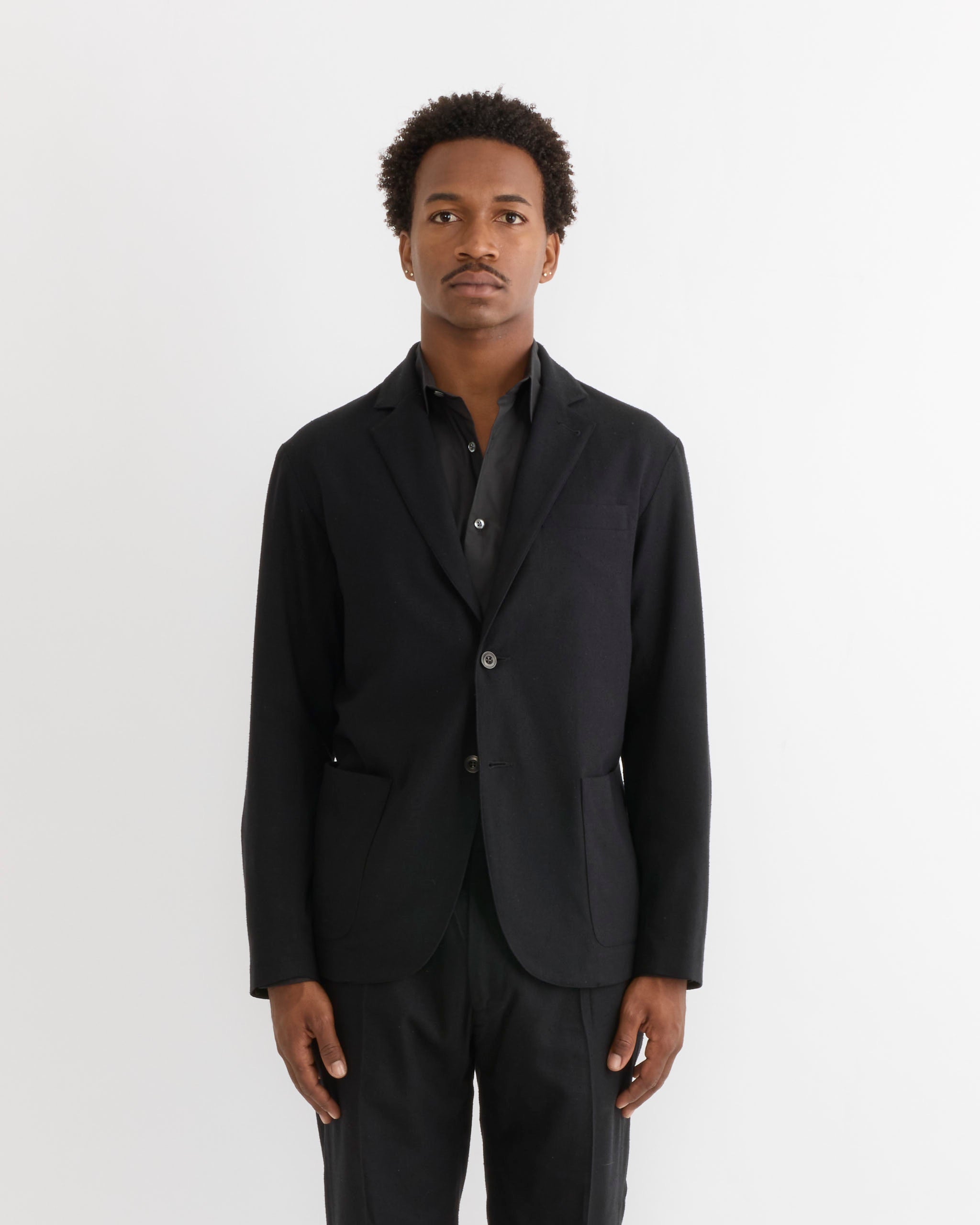 SMOCK Blazer, Raw Silk Black - Raw Silk Black / M (291426)