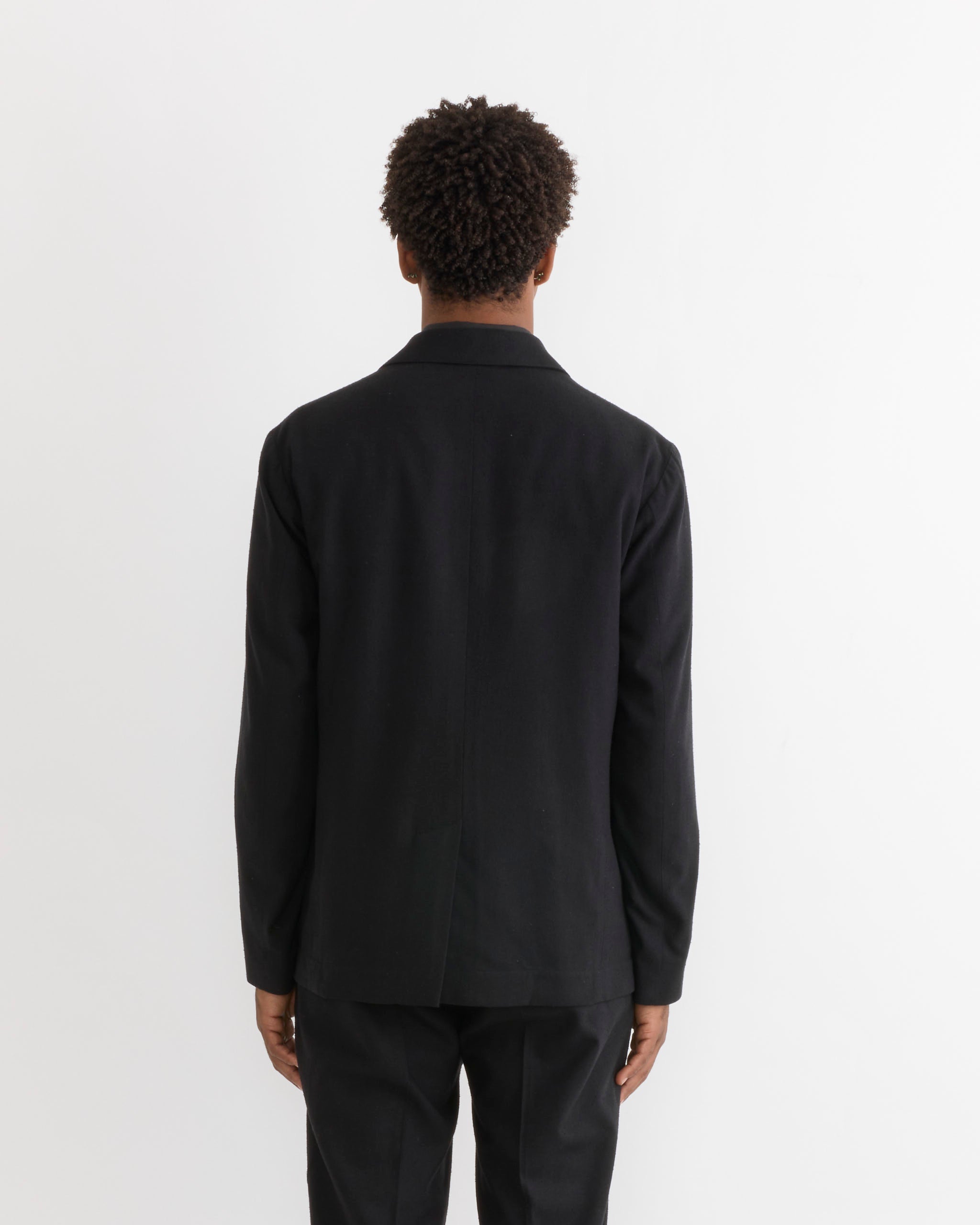 SMOCK Blazer, Raw Silk Black - Raw Silk Black / M (291426)