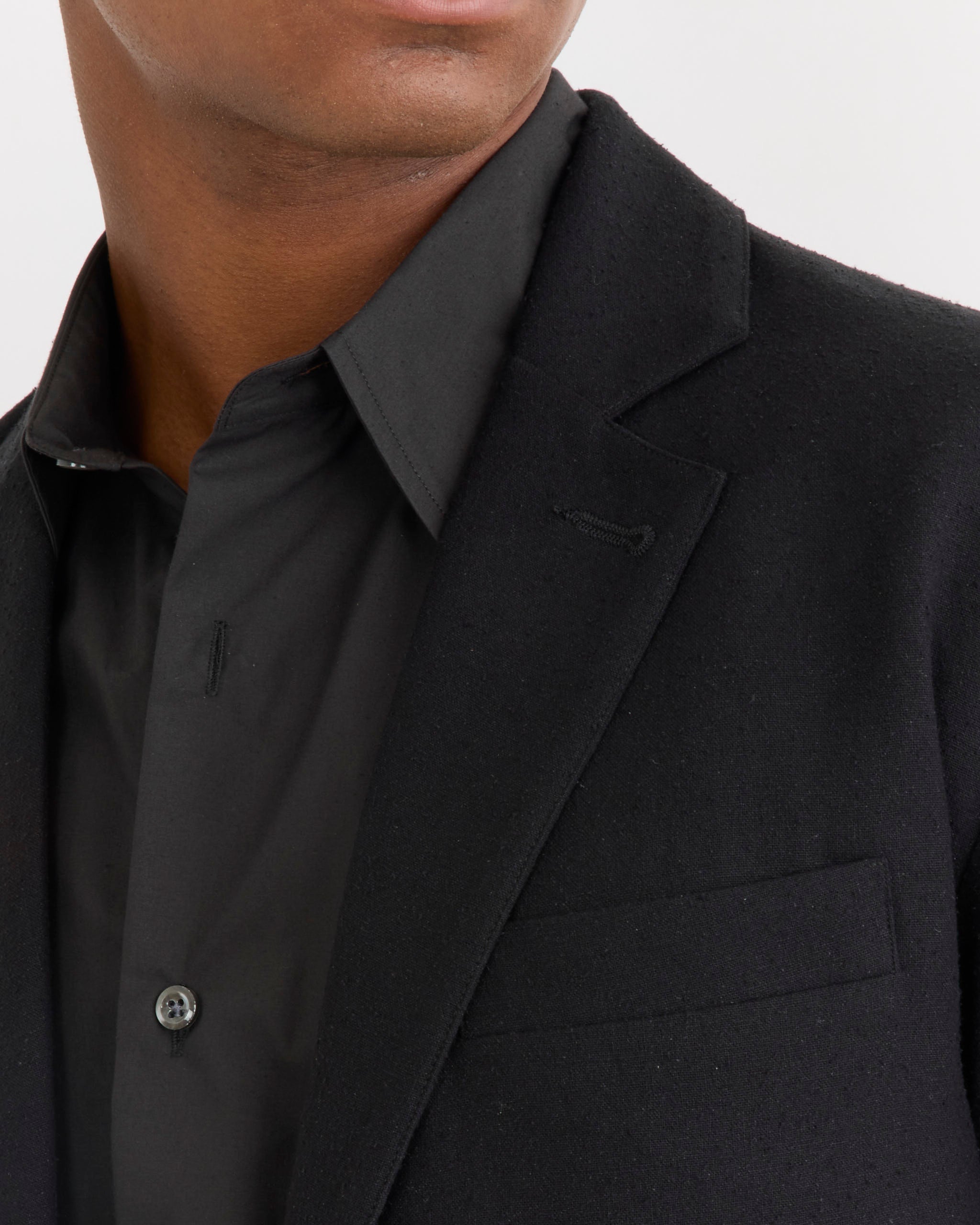 SMOCK Blazer, Raw Silk Black - Raw Silk Black / M (291426)