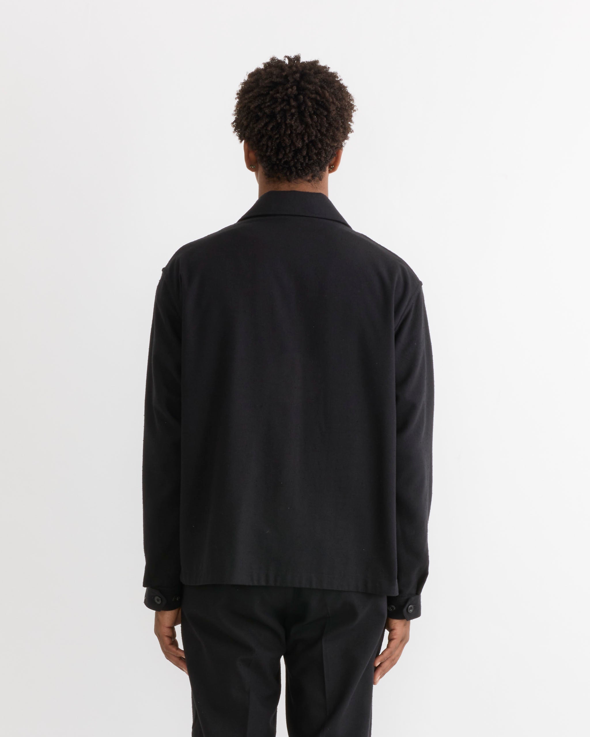 SMOCK Knoll Jacket, Raw Silk Black - Raw Silk Black / M (291430)