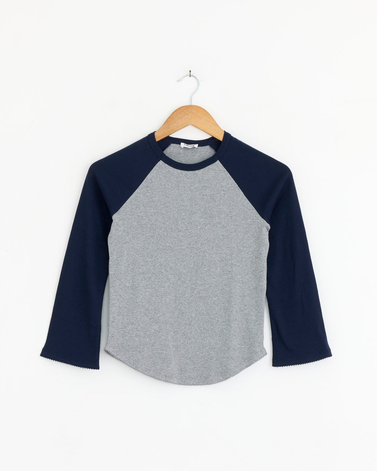 The Raglan Tee - Grey/Navy / S (292694)