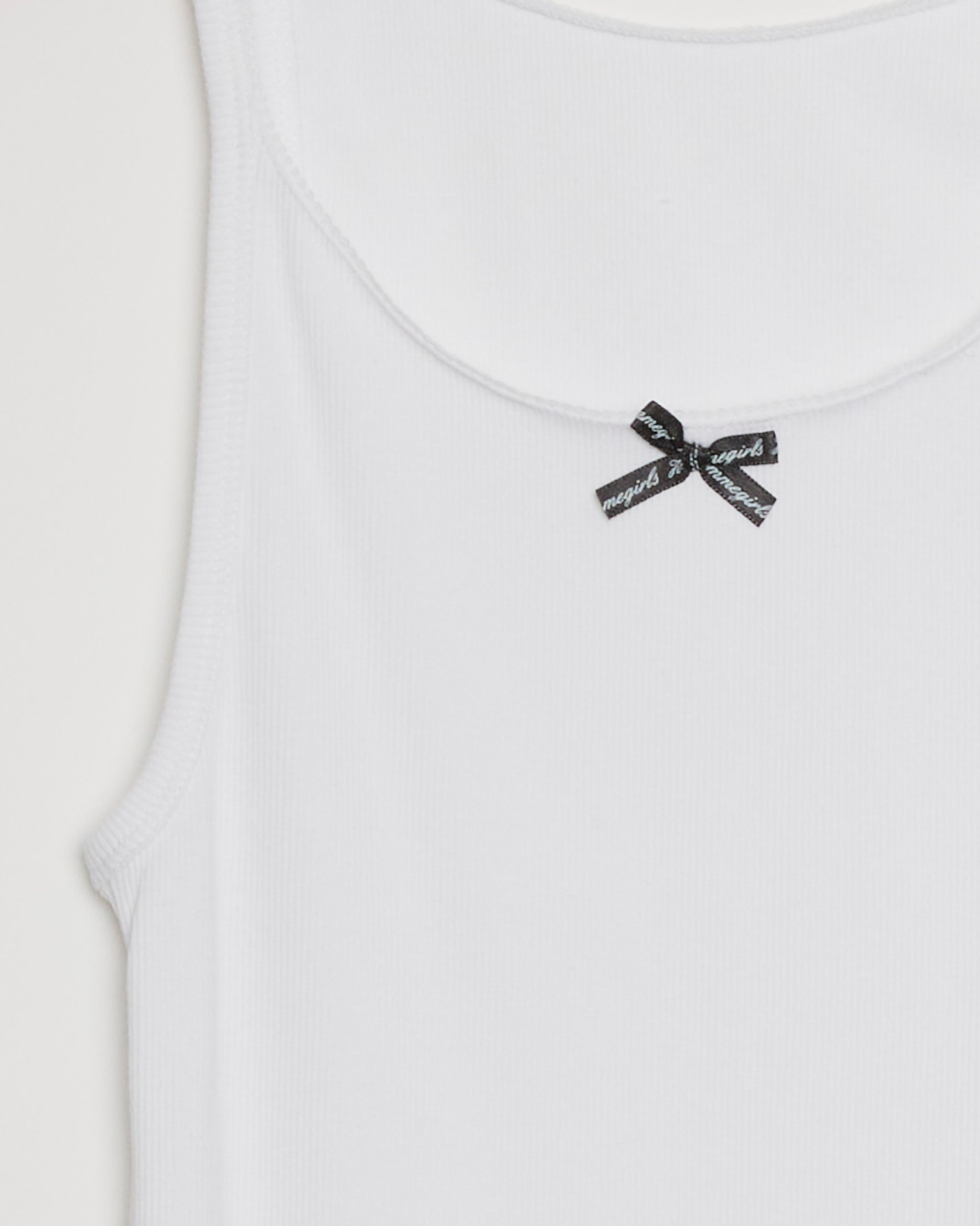 Hommegirls Ribbed Tank Top - White / S (292785)