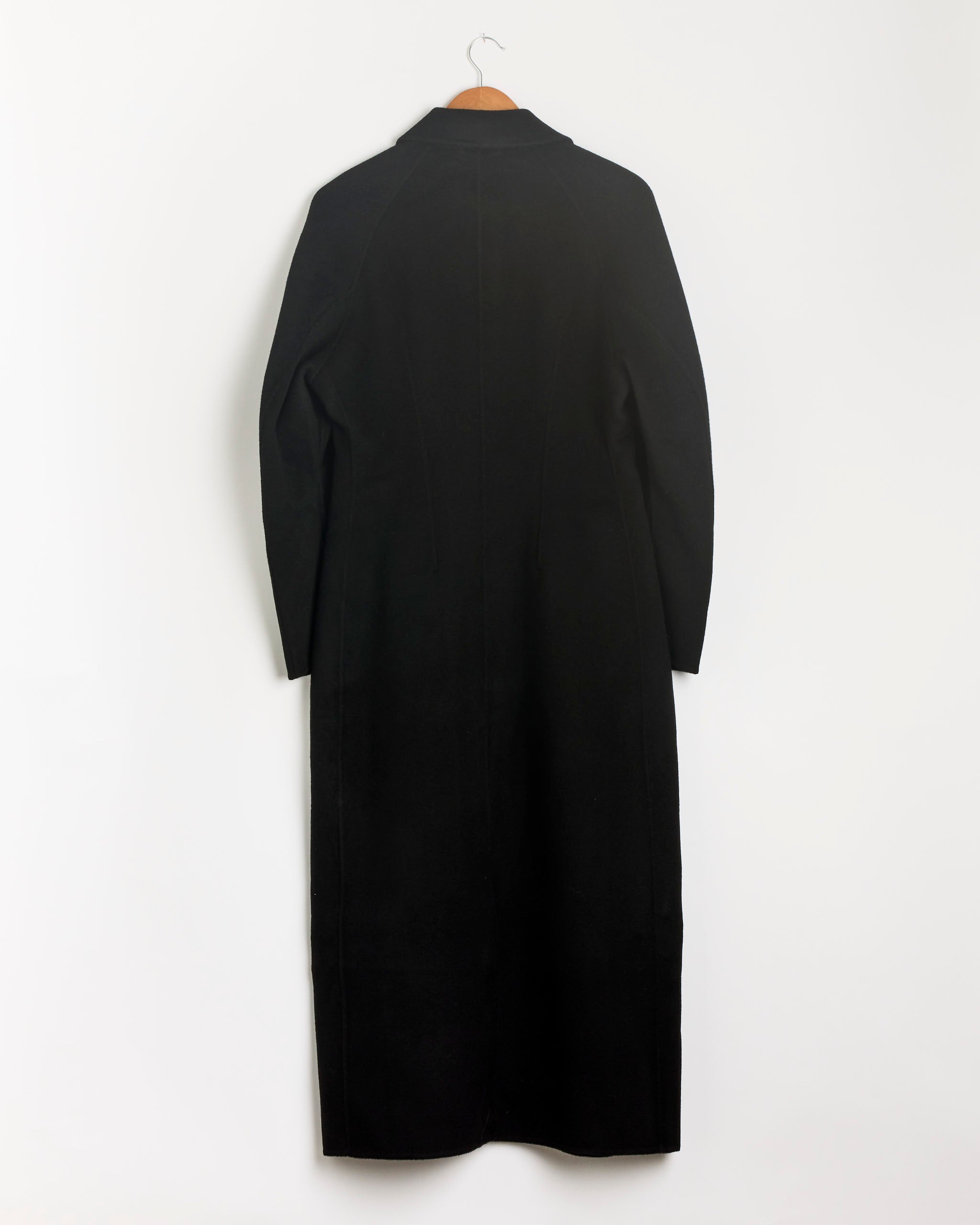 Róhe Double Faced Elongated Sculptural Coat - Black / FR36 (293965)