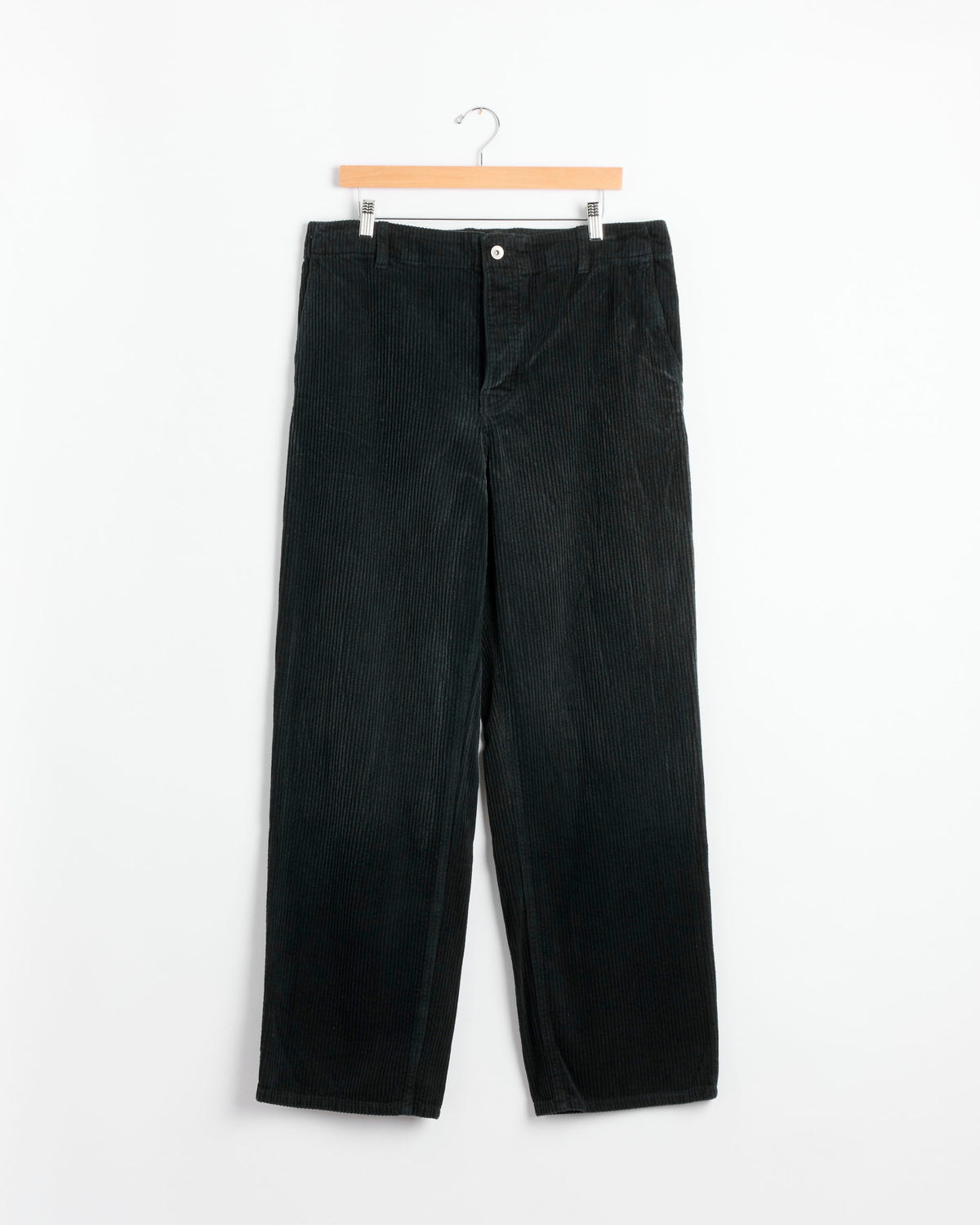 Officer Trouser, Corduroy Washed Black - Corduroy Washed Black / L (295515)