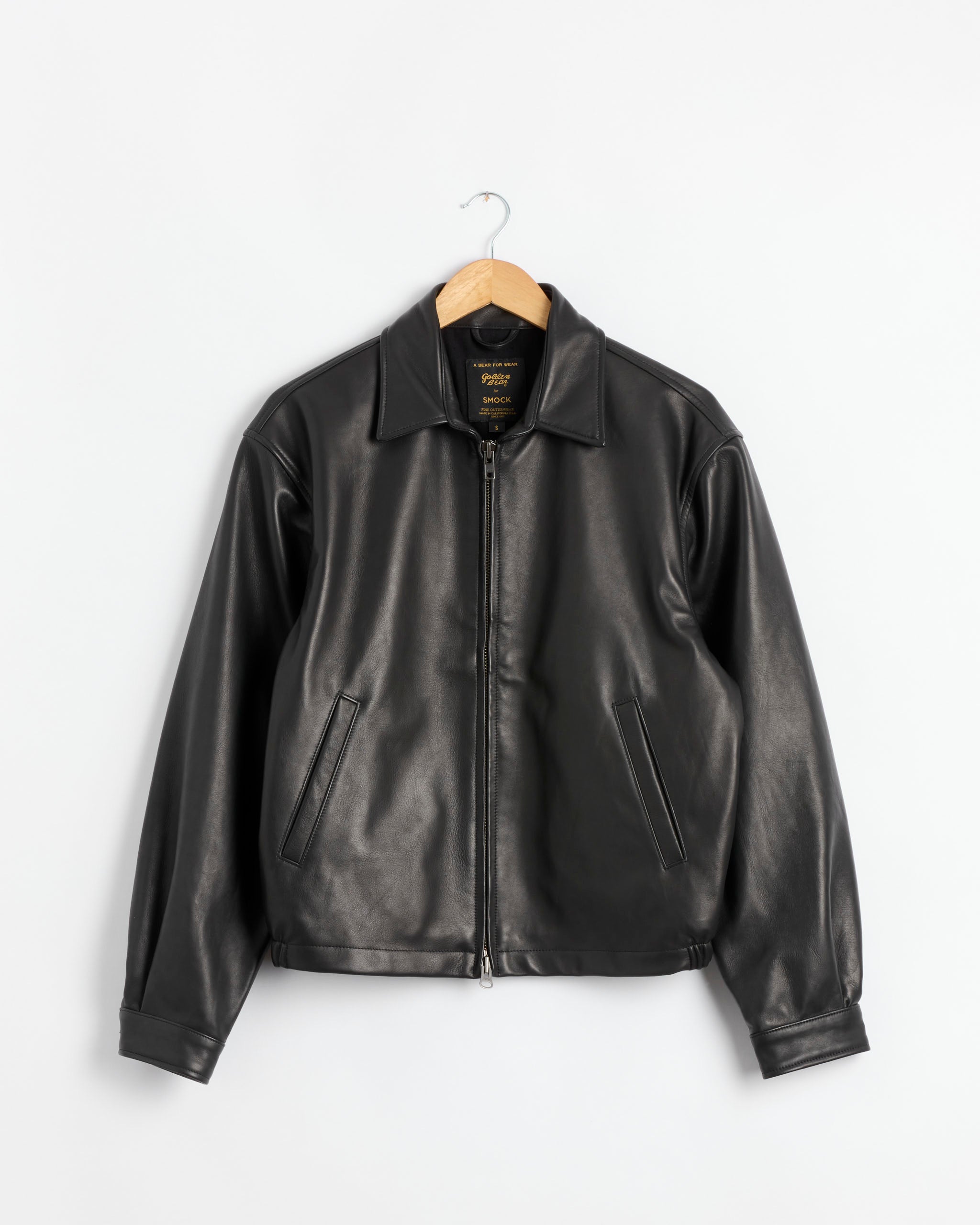 Garment Dyed Light Chino Blouson in Black