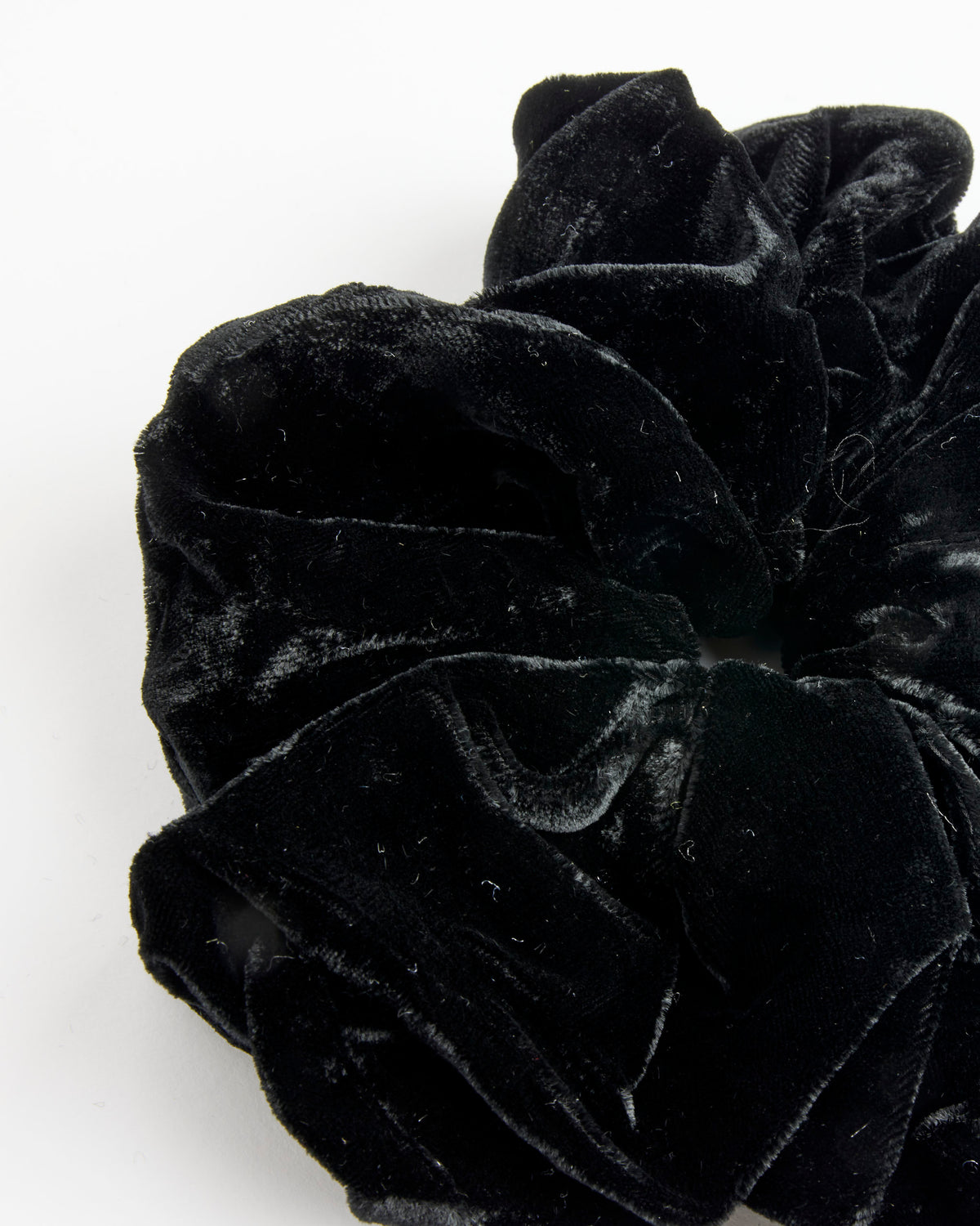 Velvet Scrunchie - Black - OS - Default Title (295671)