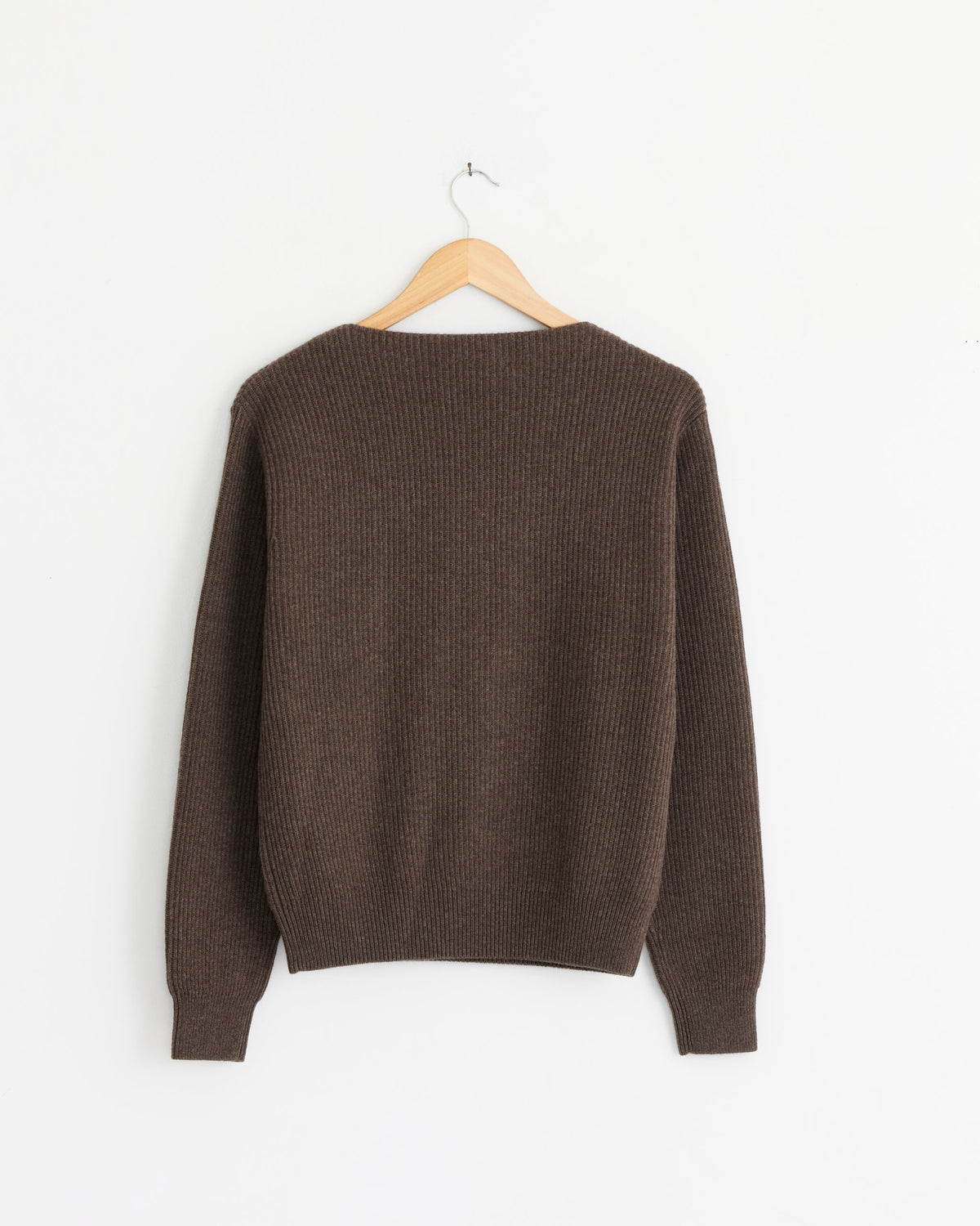 TEKLA x Auralee Boat Neck Cashmere Sweater, Soil Brown - Soil Brown / 1 (295834)