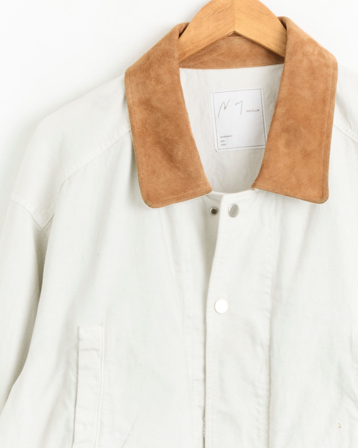 Aging Denim Half Jacket in G White - G White / 2 (295980)