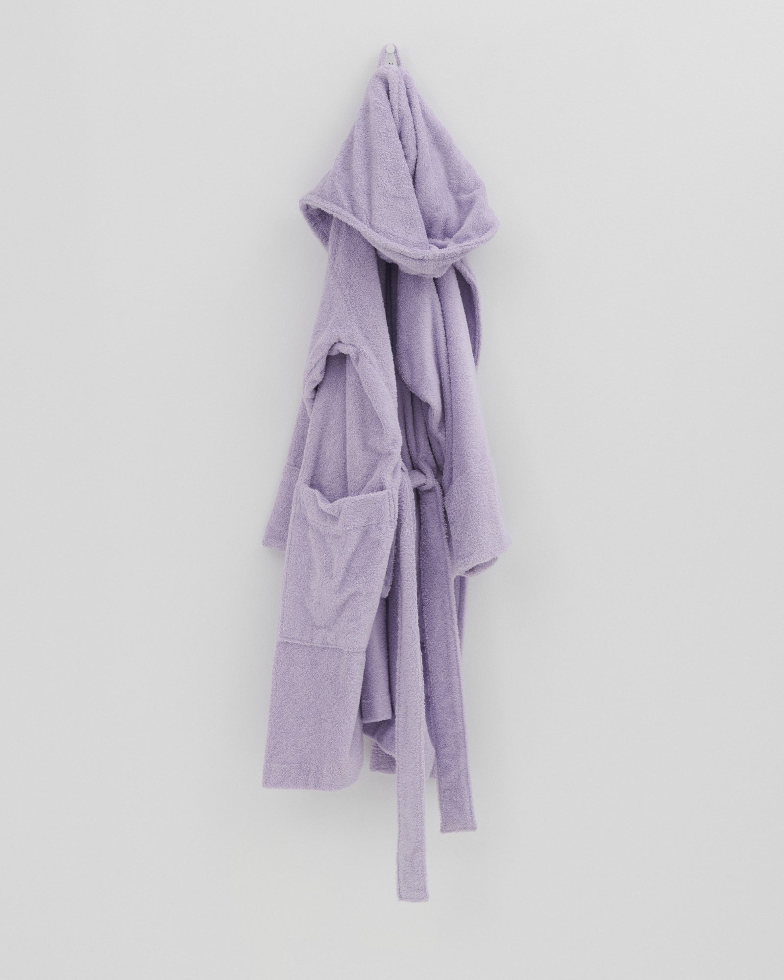 Hooded Bathrobe in Lavender