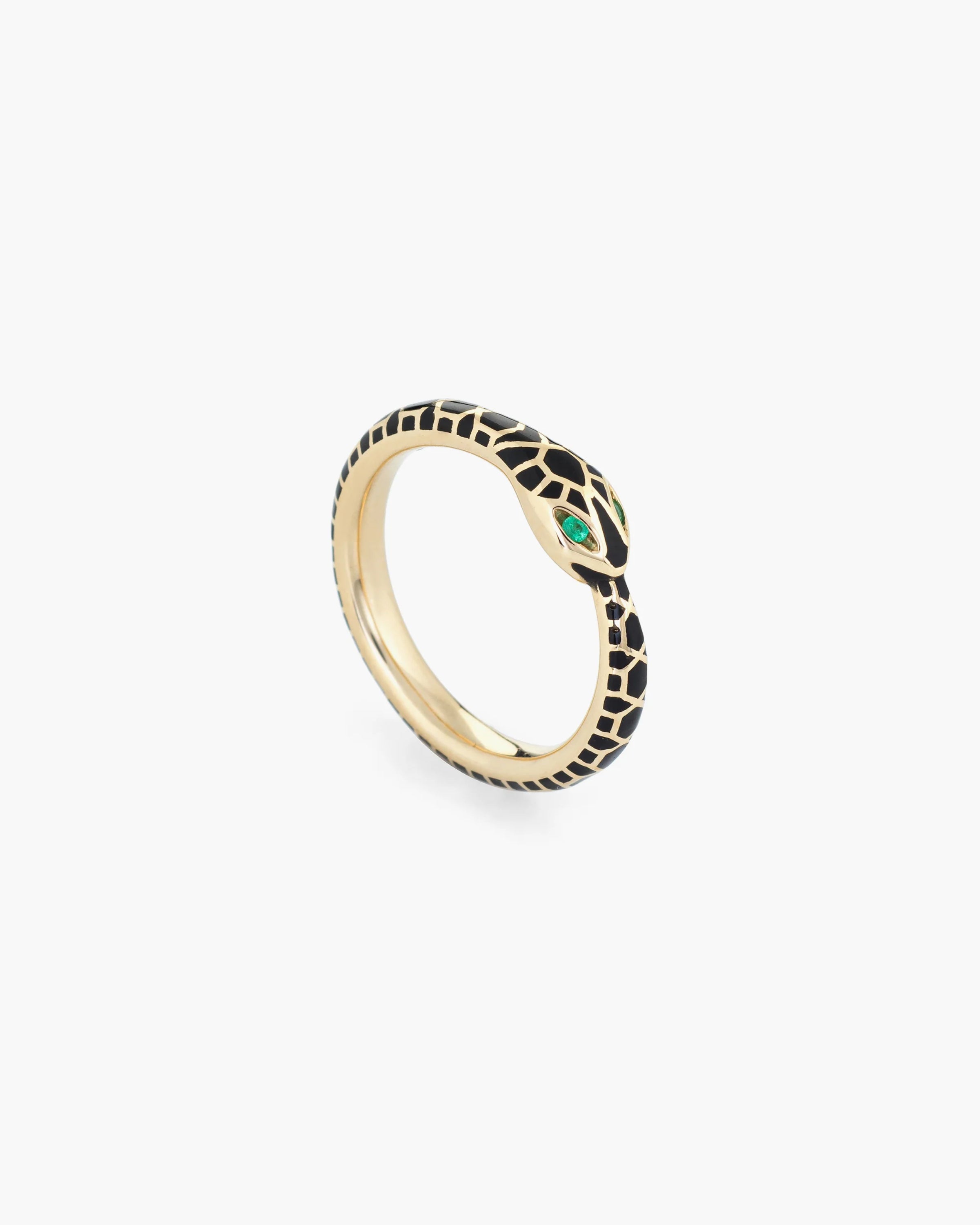Ouroboros Emerald Eye Ring