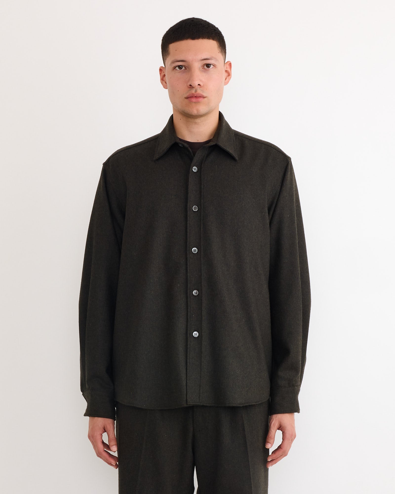 Pyjama Shirt in Espresso