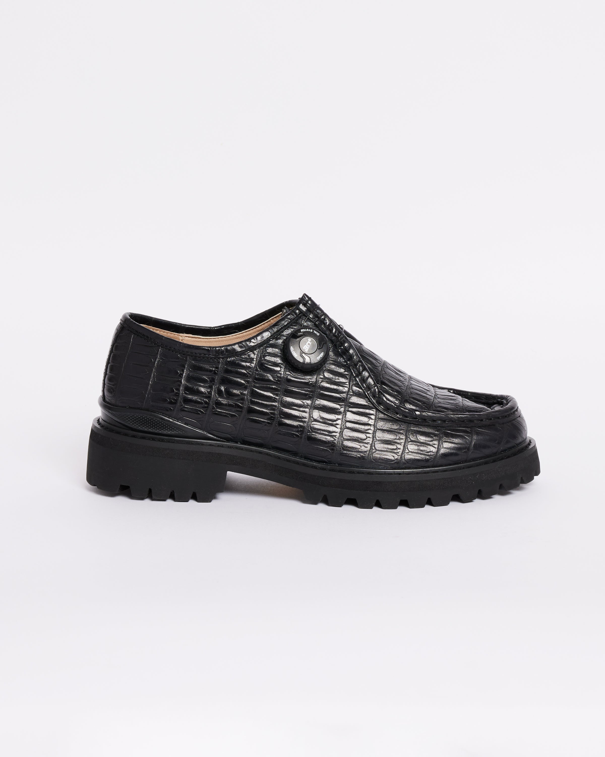 Chaussure de Marche in Alligator Noir