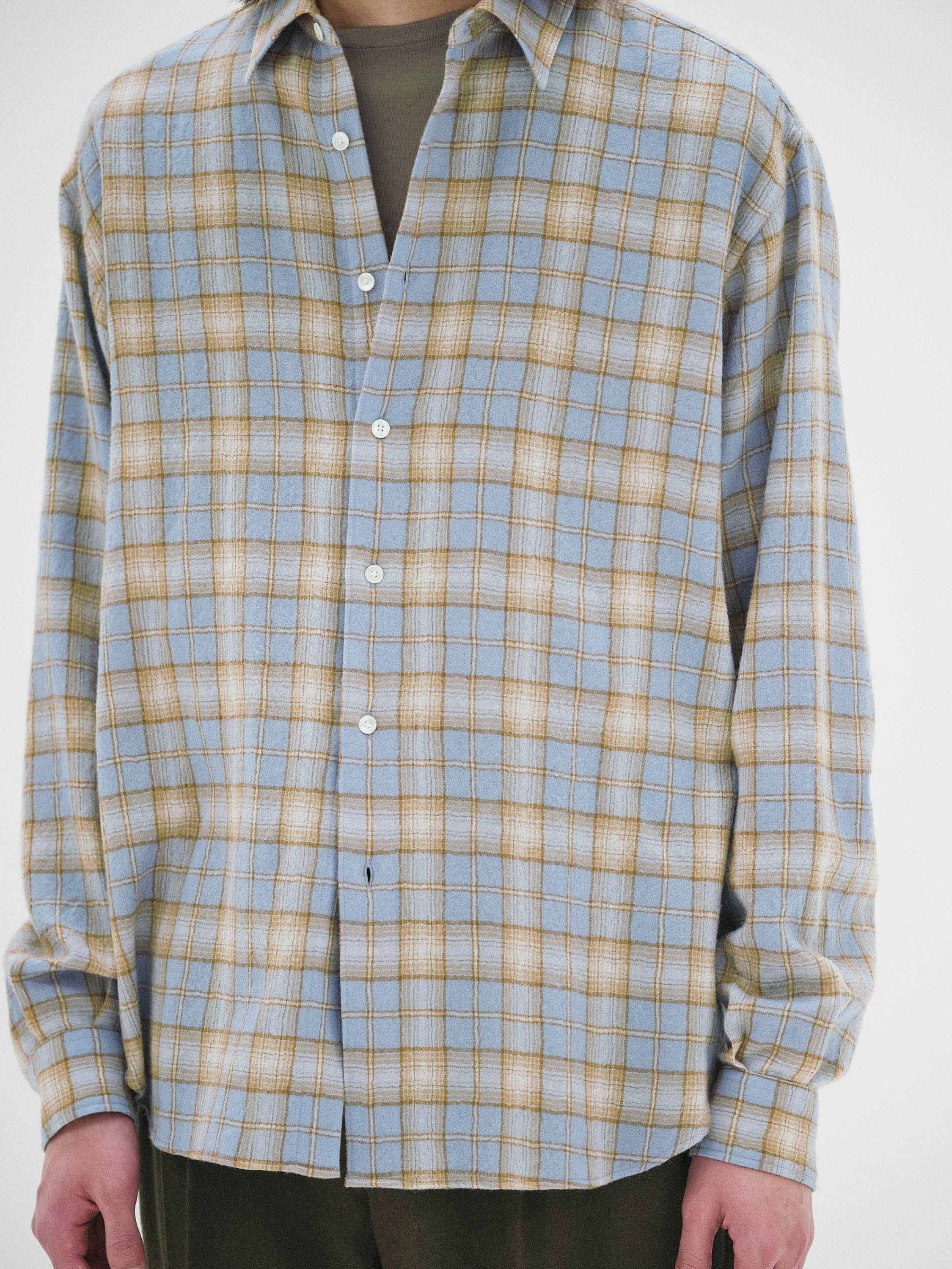 AURALEE AIRY WOOL CHECK SHIRTサイズ0 S AIRY WOOL CHECK SHIRT - AURALEE Official Website