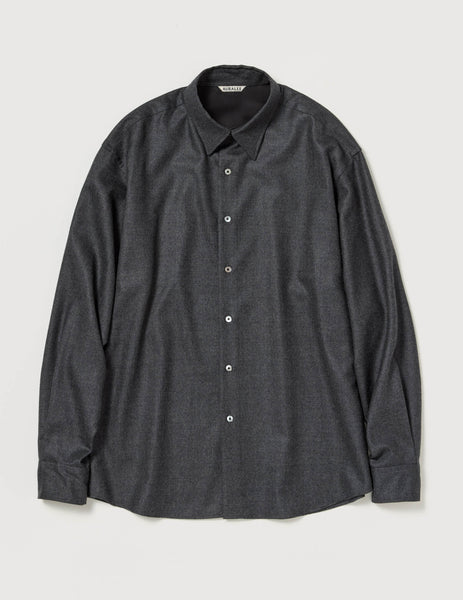 Super Light Wool Shirt in Top Charcoal