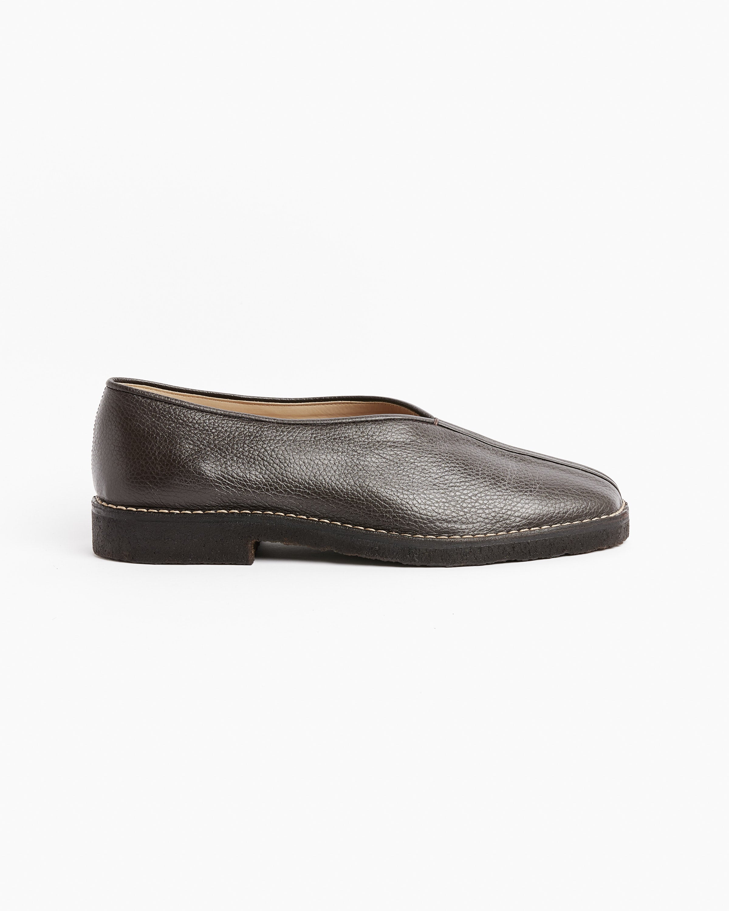 LEMAIRE CHINESE PIPED SLIPPERS 42 ルメール Mohawk General Store | Lemaire | Piped Slippers in Black