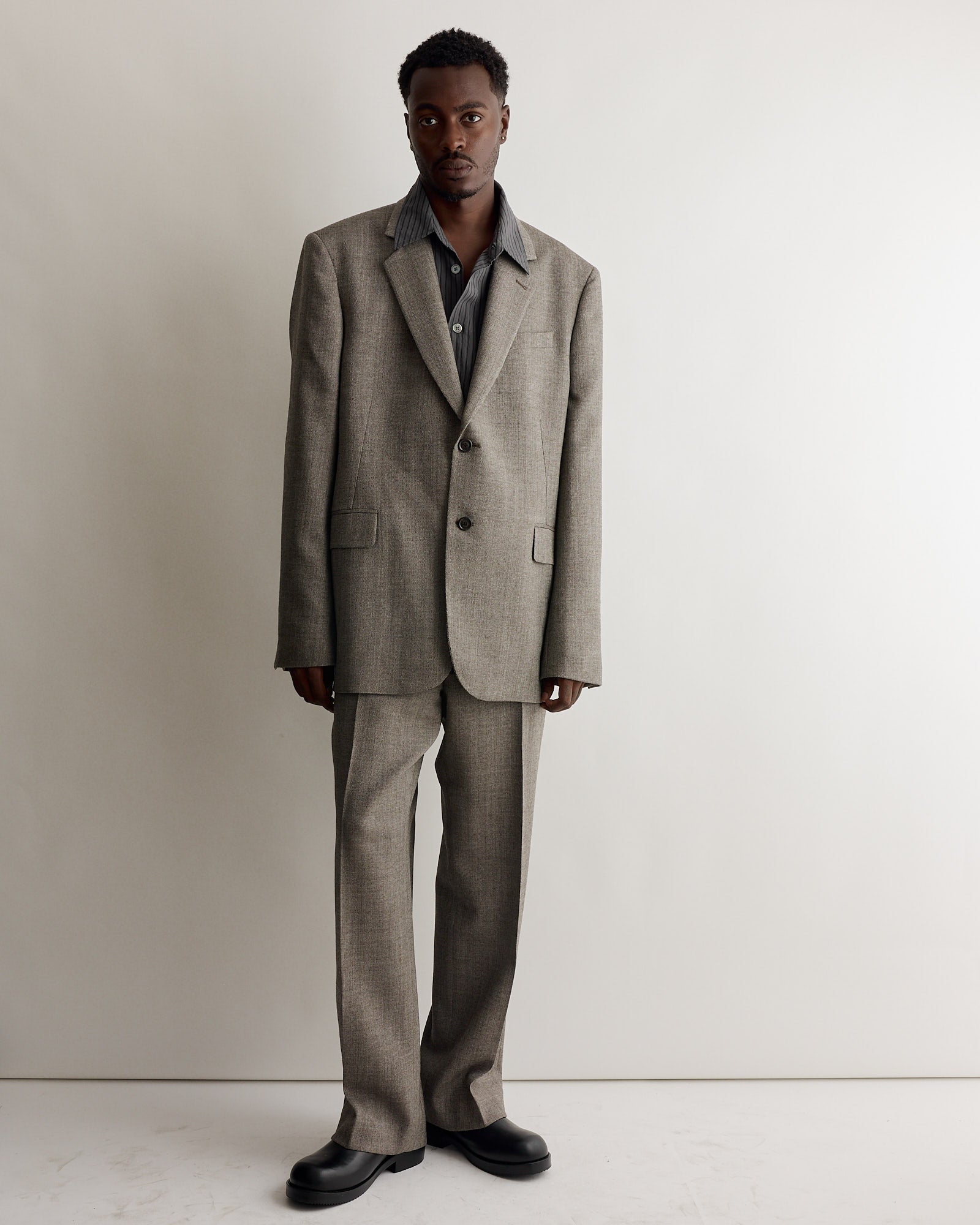 Beyond Shirt in Iron Stripe
