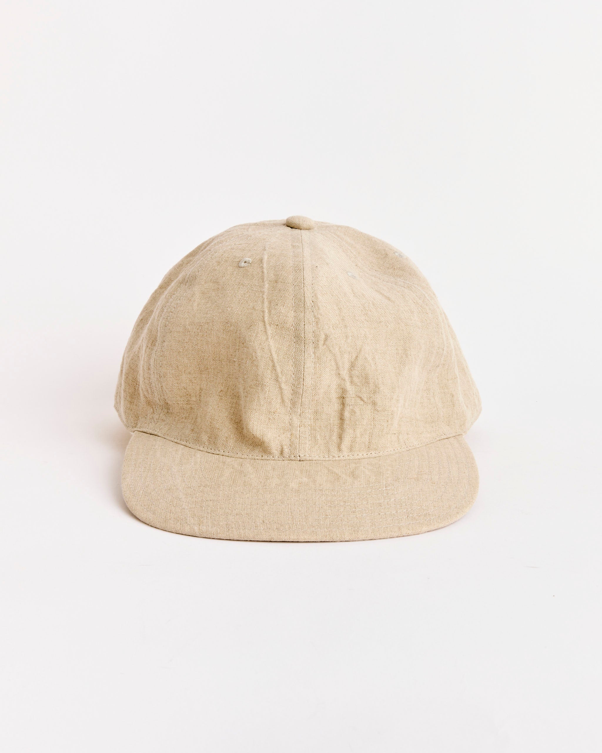 Velcro Back Cap in Sun Dried Linen Ivory
