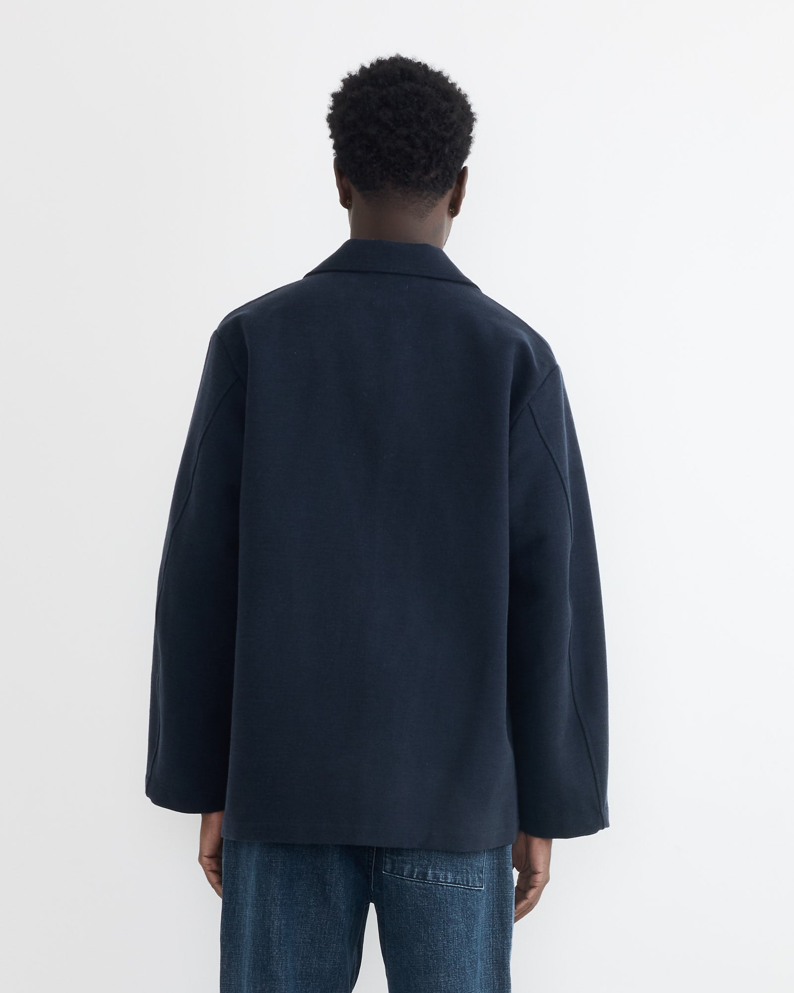 Vannier Jacket in Moleskin Navy