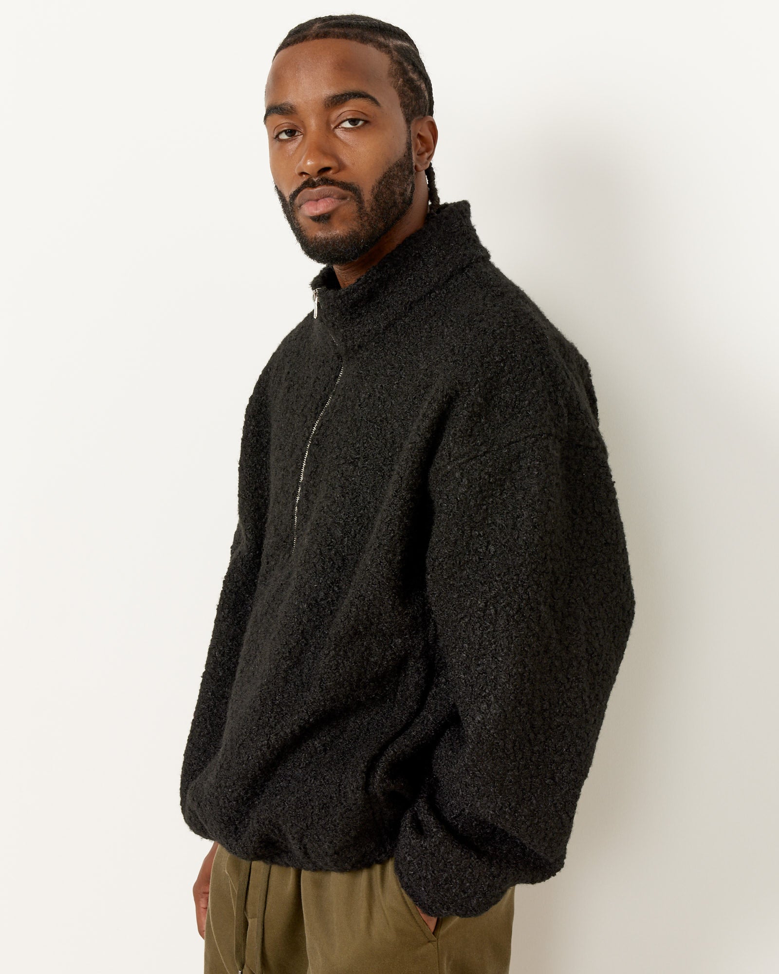 Black clearance sherpa pullover