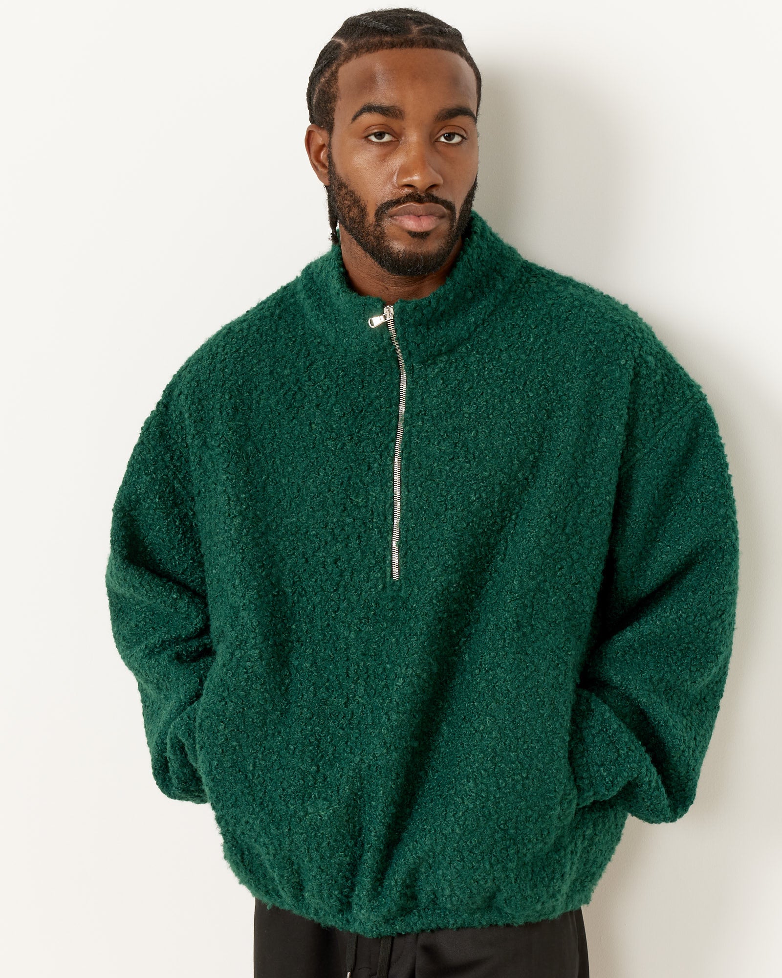 Alpina Pullover Sherpa in Forest