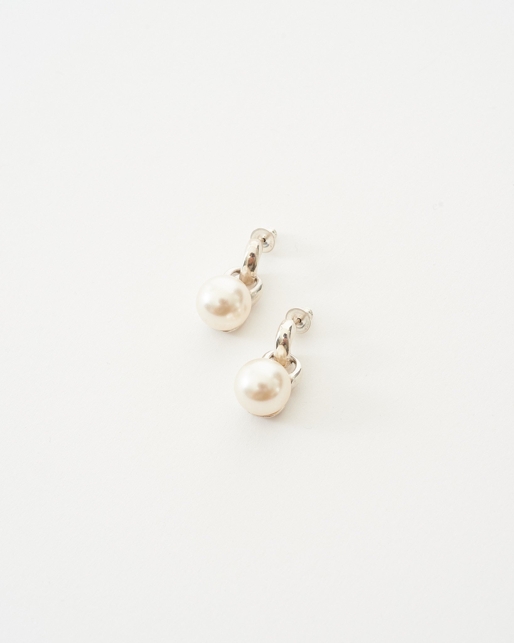 Everyday Pearl Earrings in Sterling Silver
