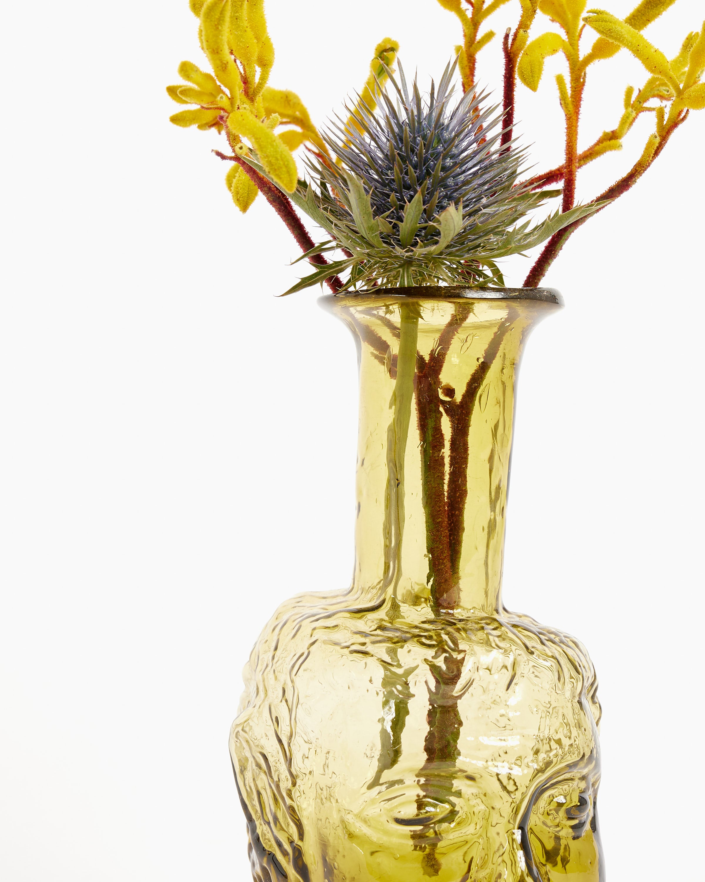 Vase Tete in Olive