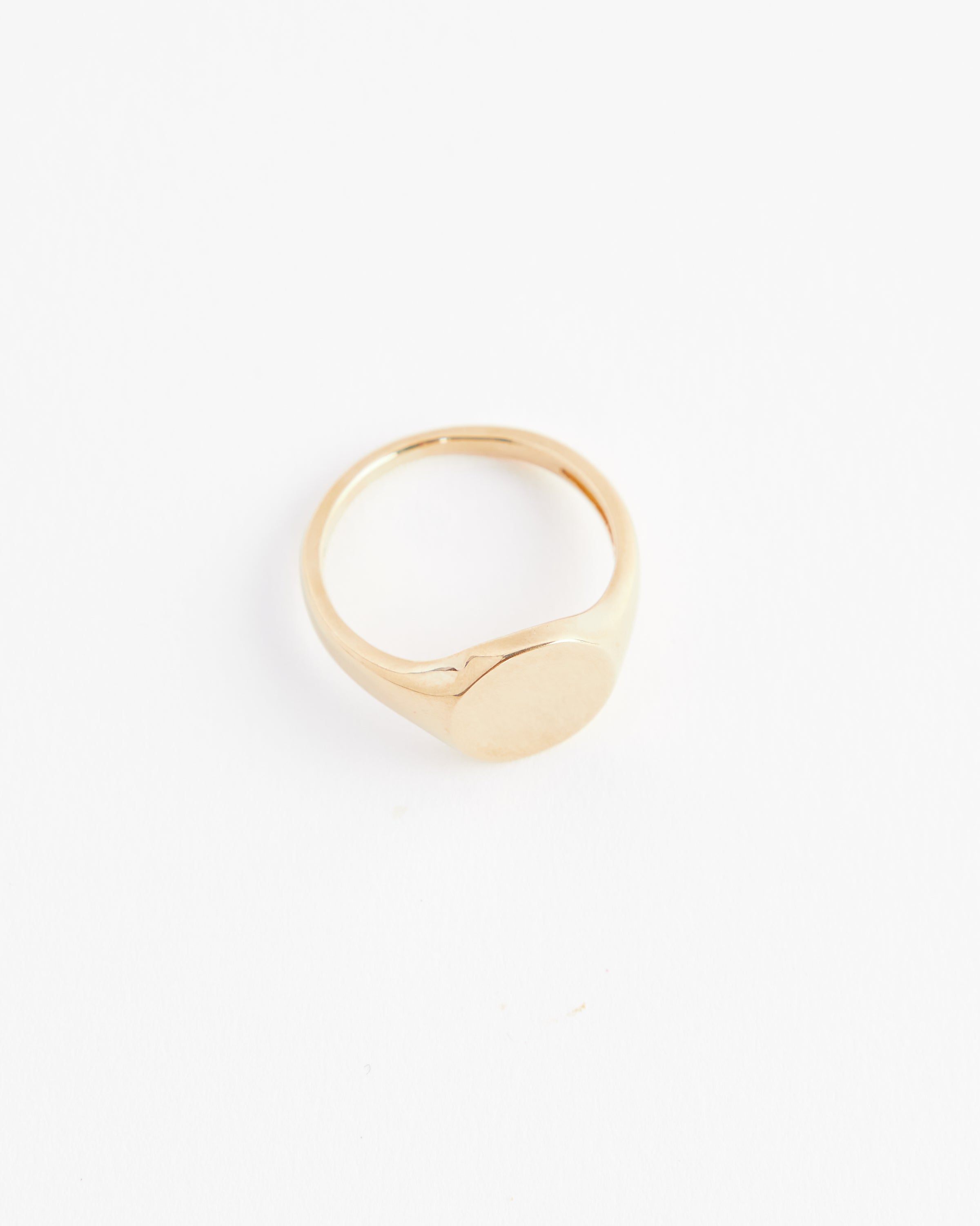 Simple Signet Ring in 14k Yellow Gold