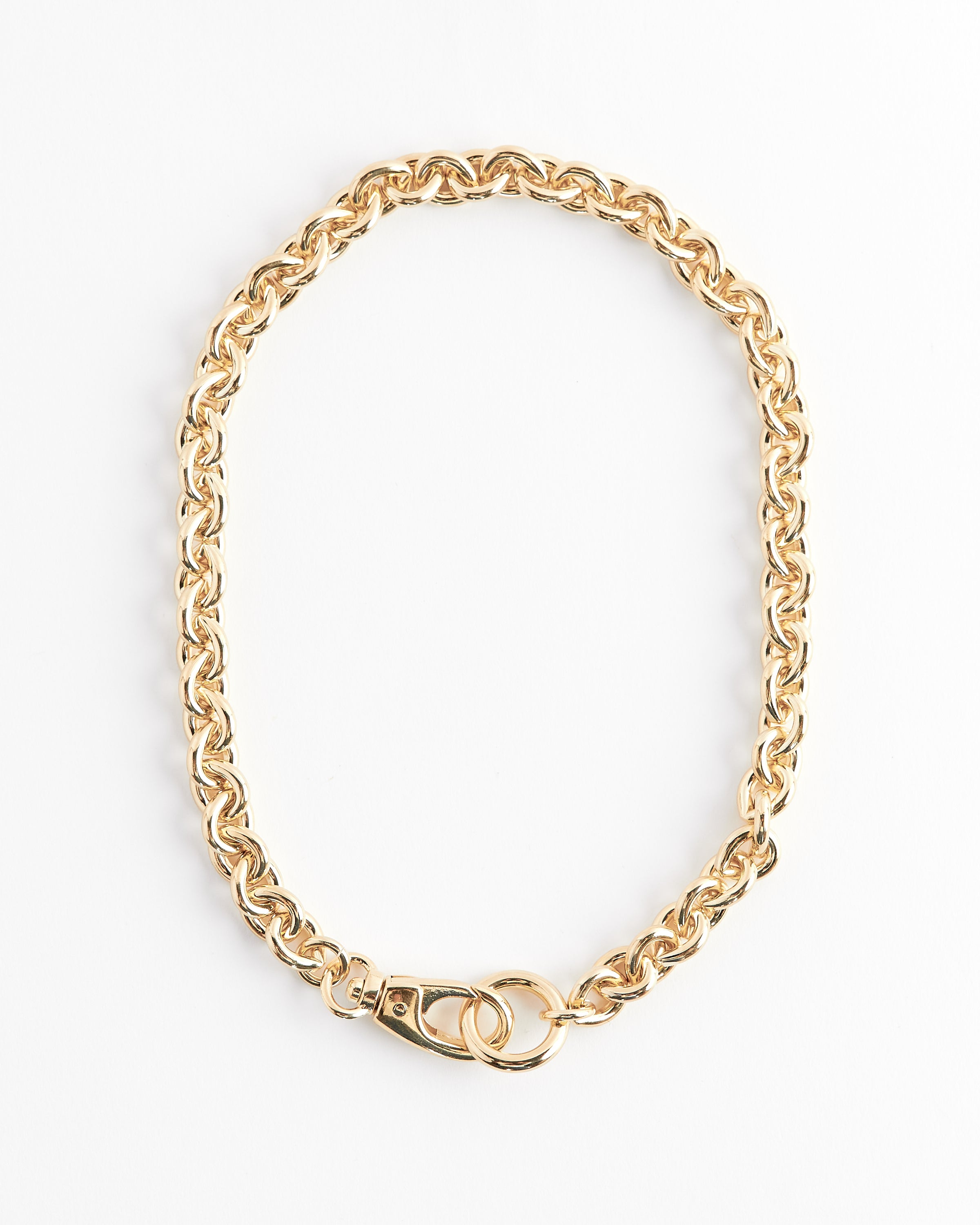 Cable Chain Necklace in 14k Gold Plated Brass
