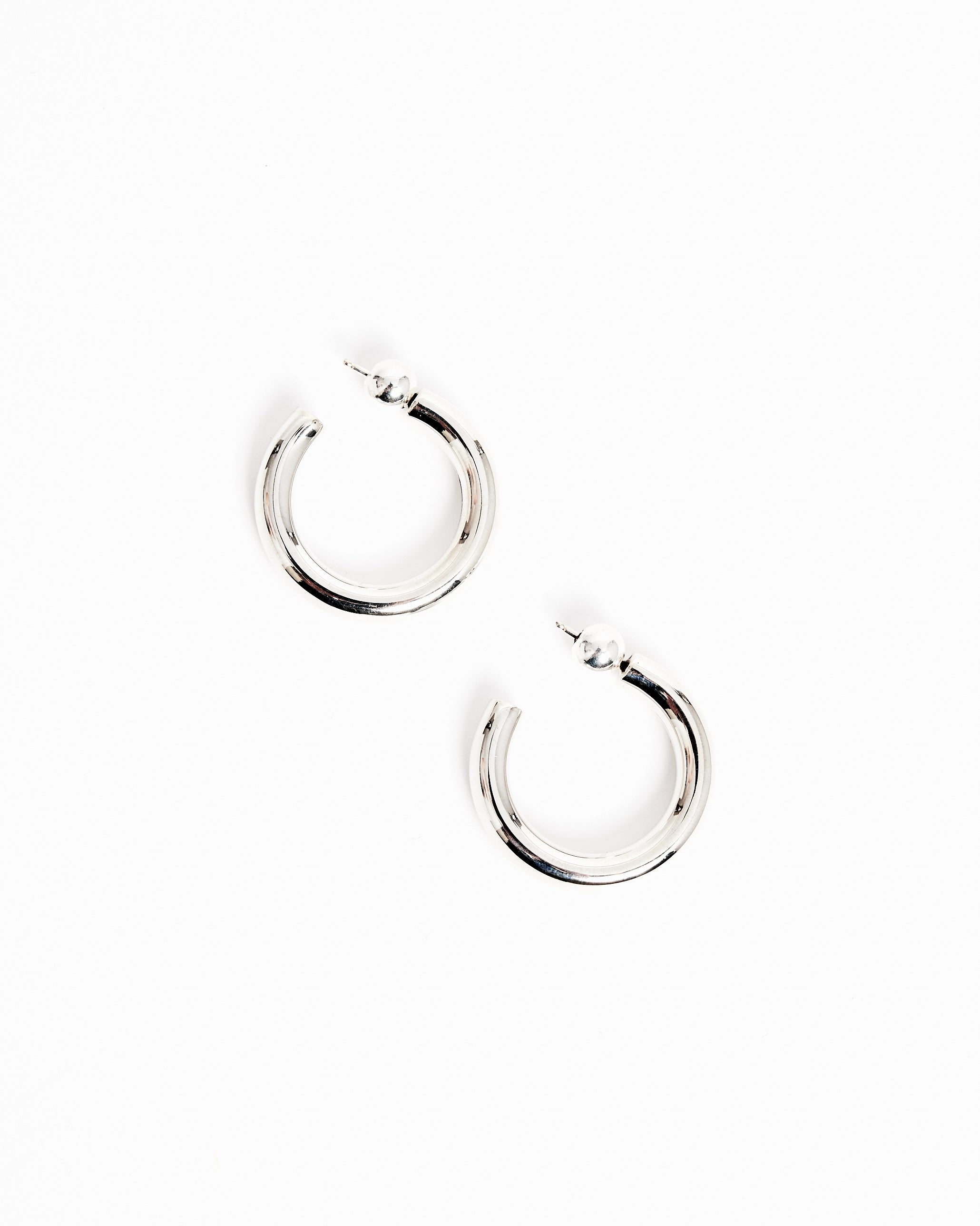 Small Everyday Hoops in Sterling Silver