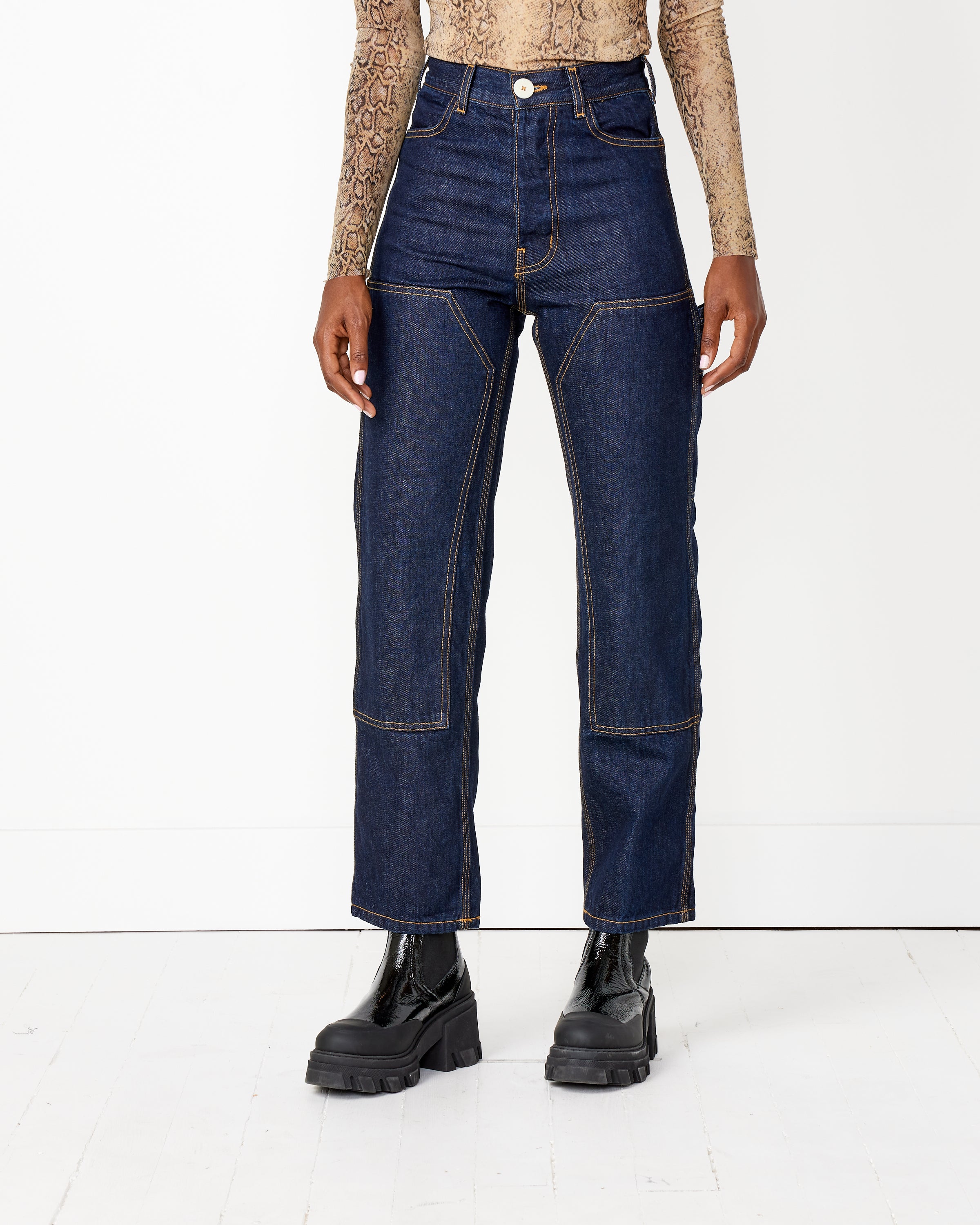 Patchfront Handy Pant in Dark Blue