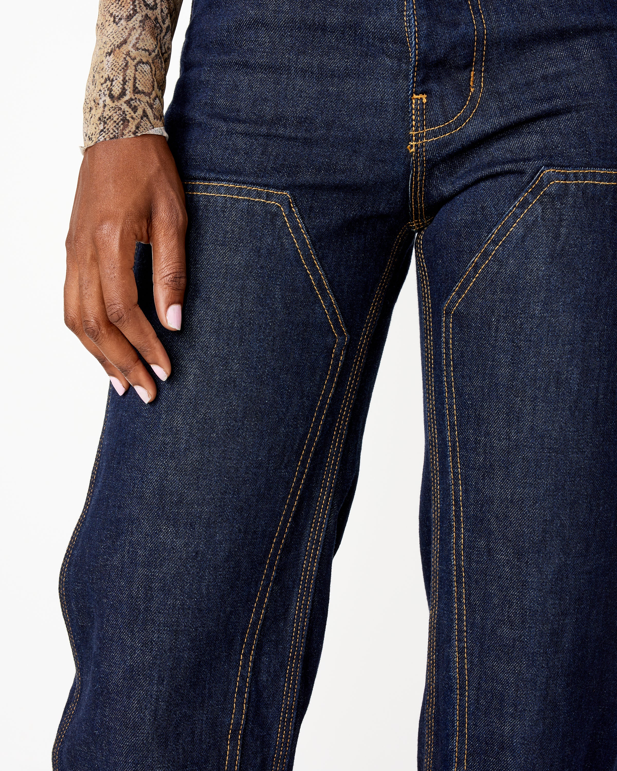 Patchfront Handy Pant in Dark Blue