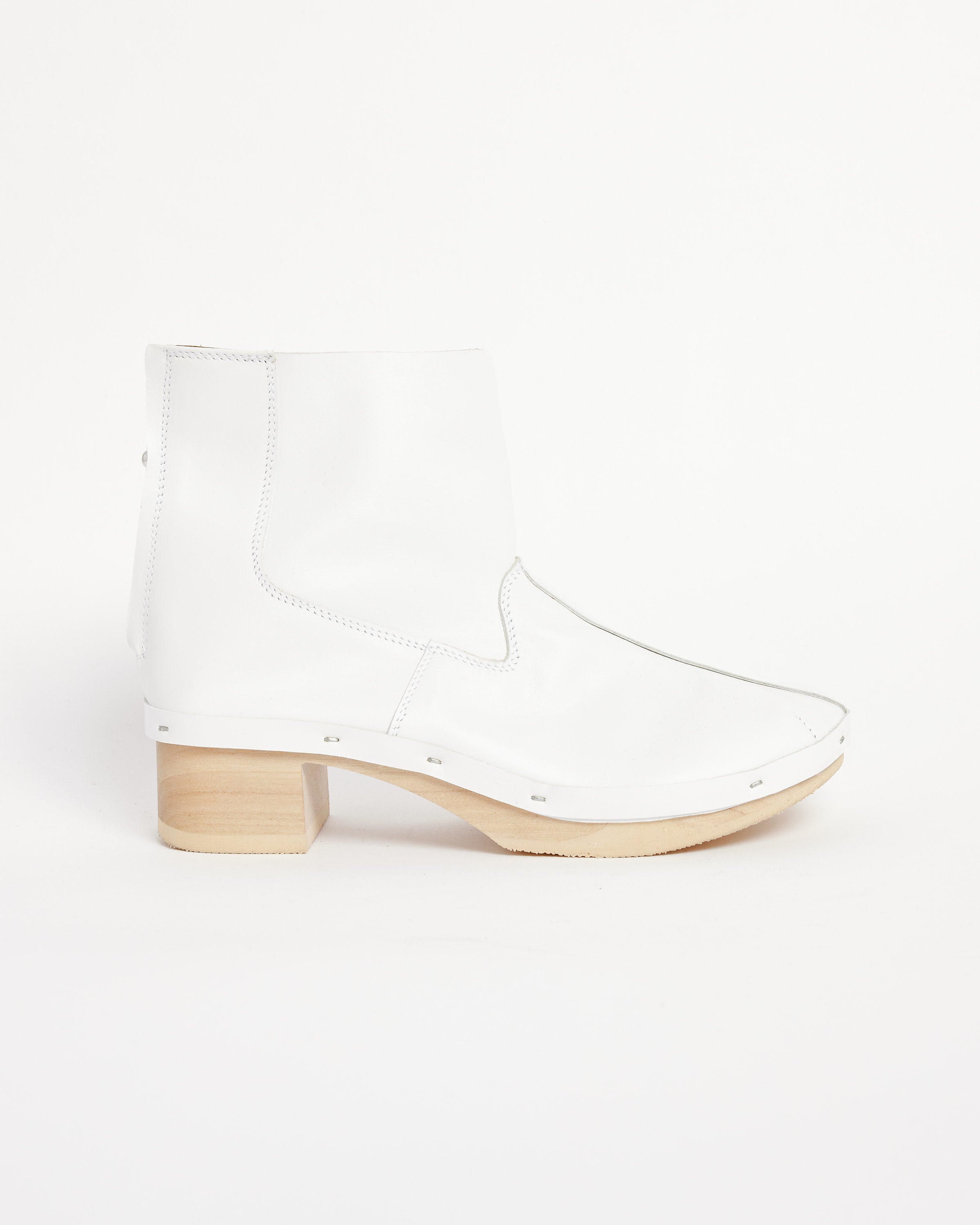 Clog Boot in White