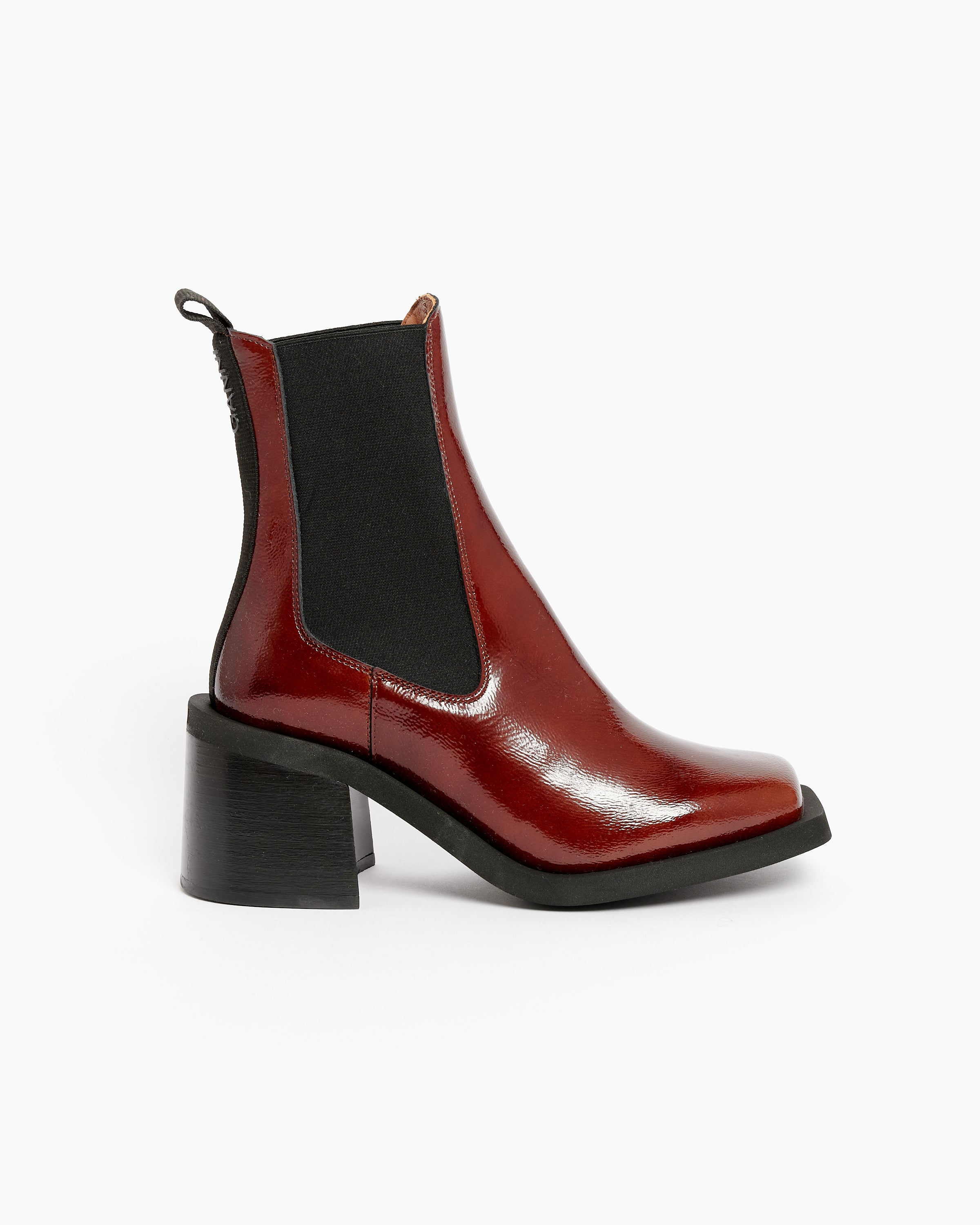 Wide Welt Squared Toe Chelsea Boot in Cognac