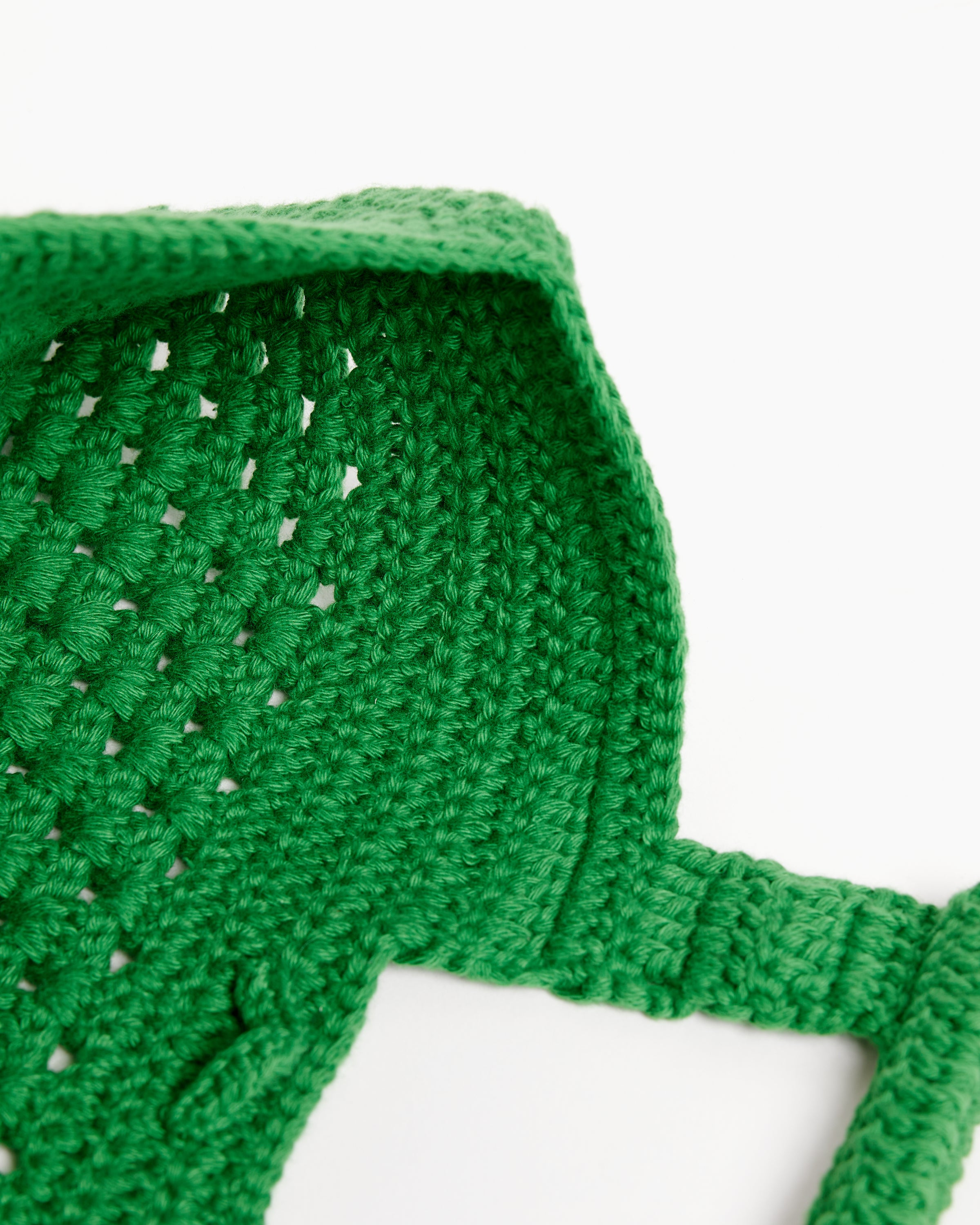 Bode Crochet Tote - Green - OS