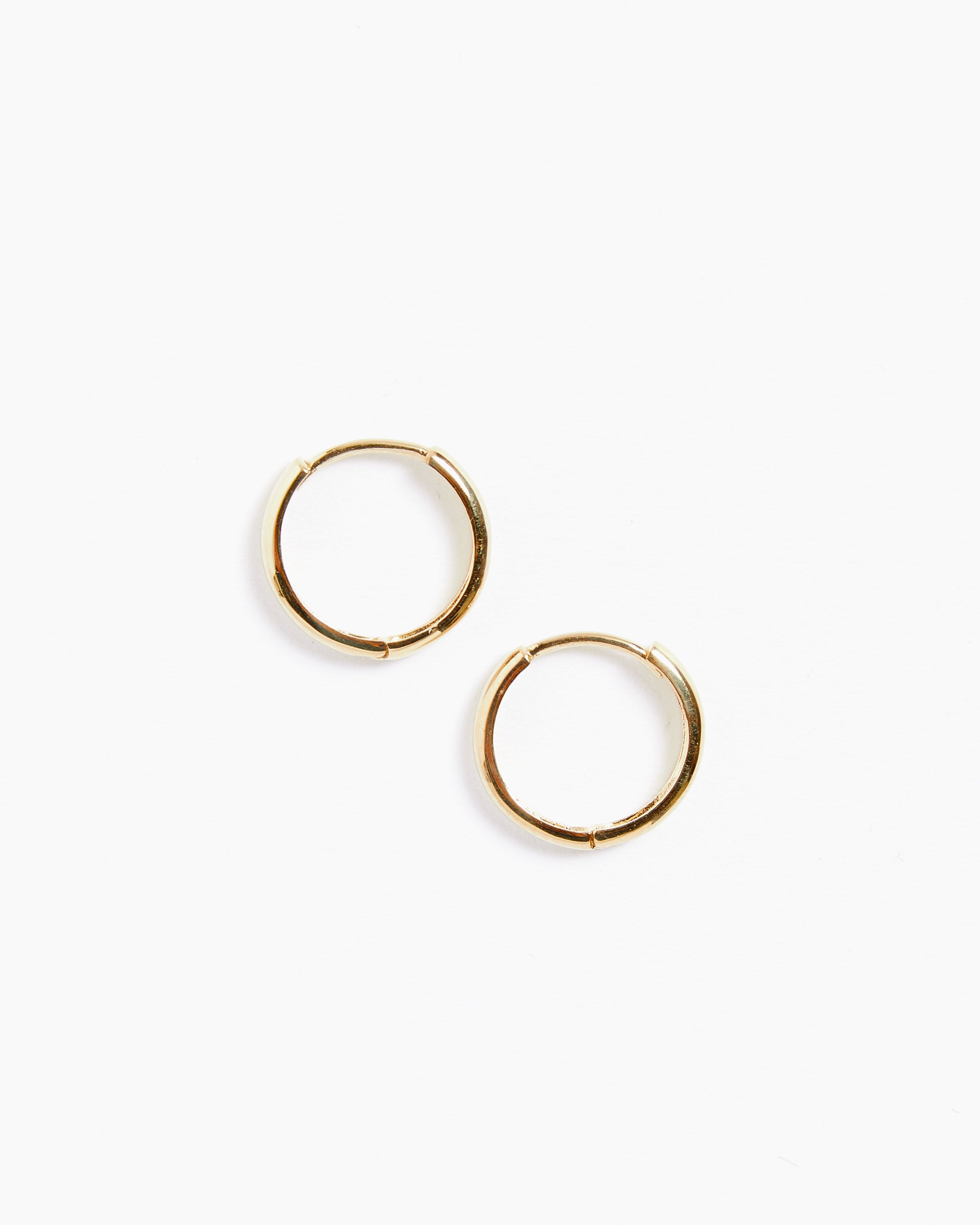Mini Huggies Earrings in 14k Gold