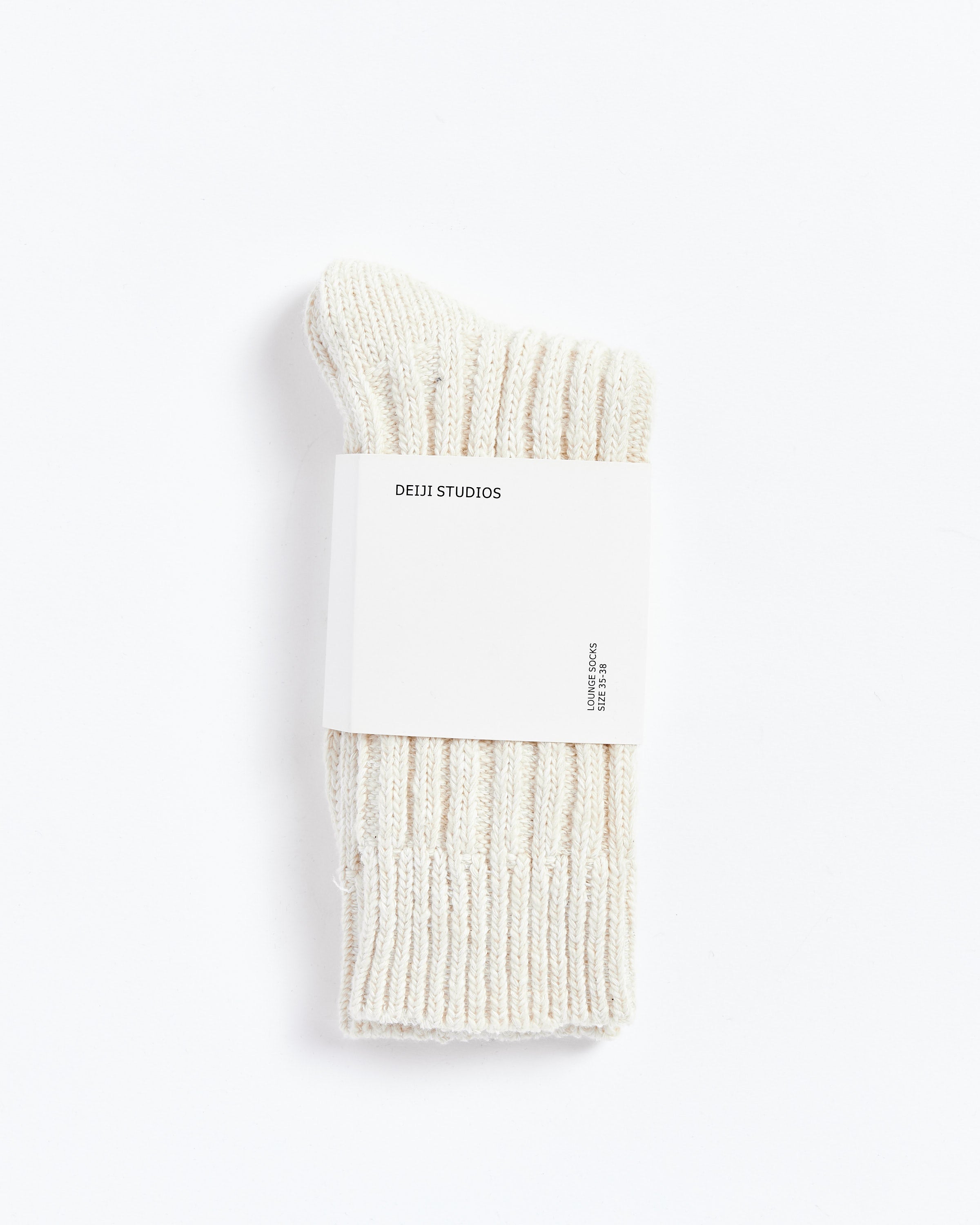 Organic Woven Sock in Cream