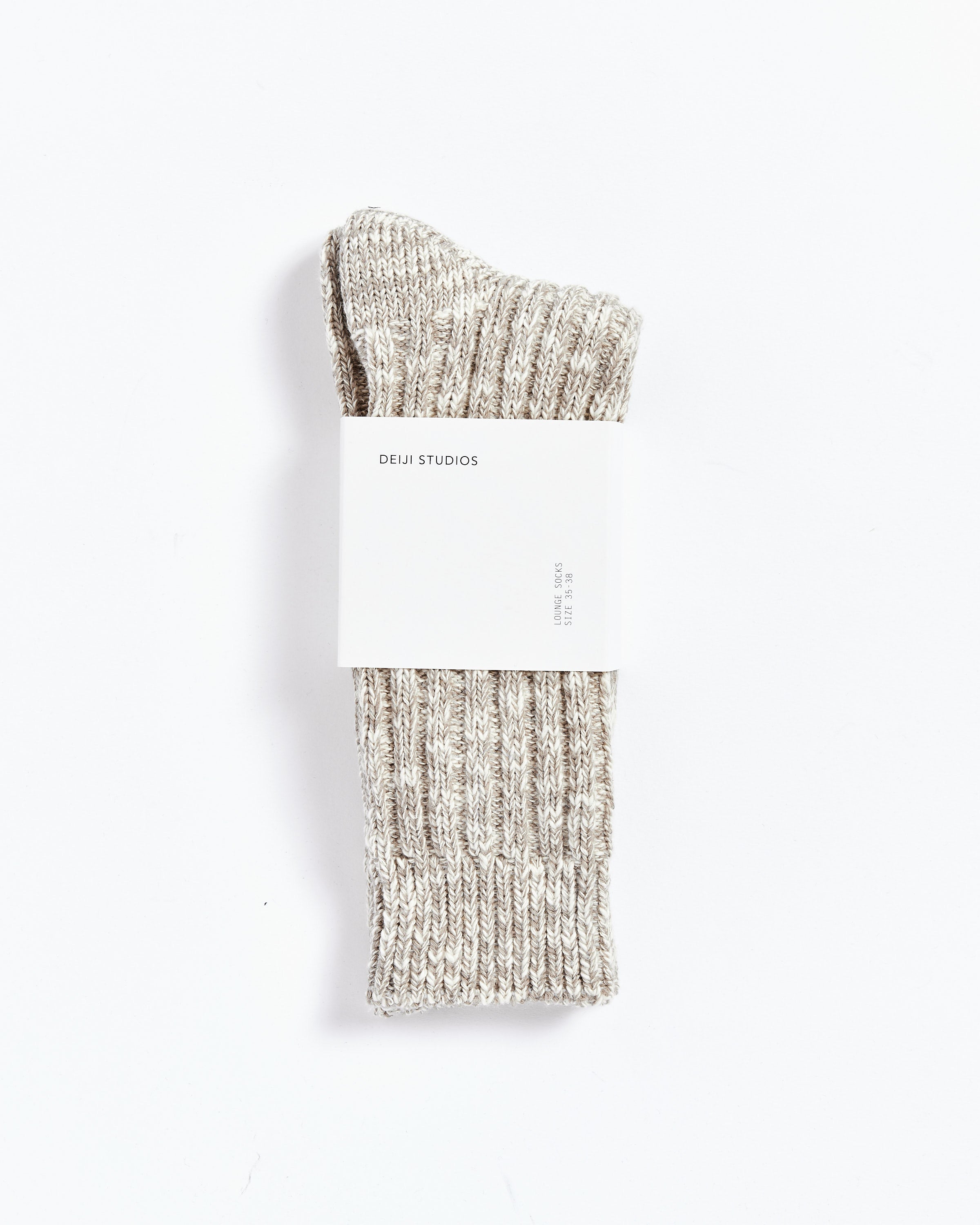 Organic Woven Sock in Fog