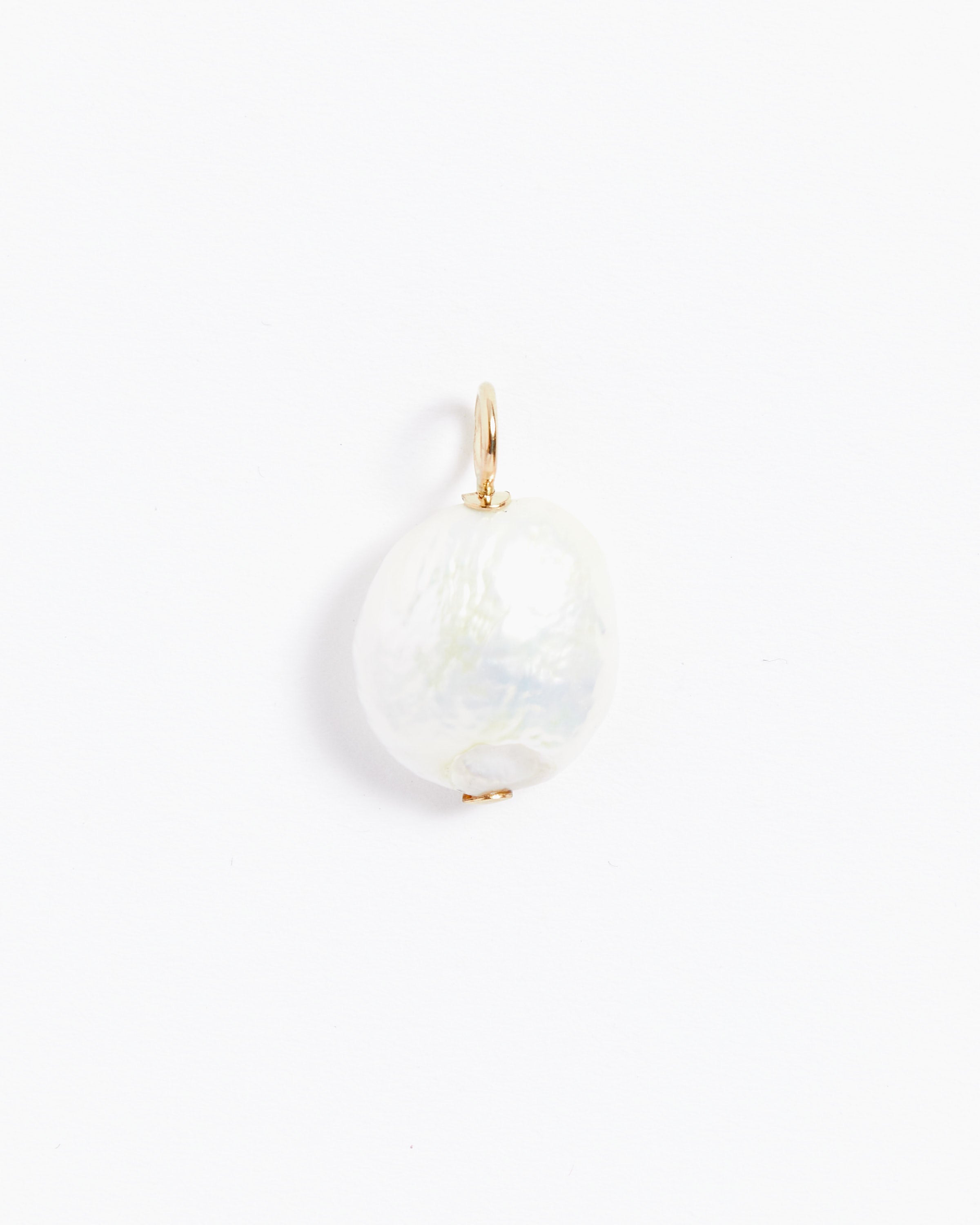 Baroque Pendant Charm in Pearl