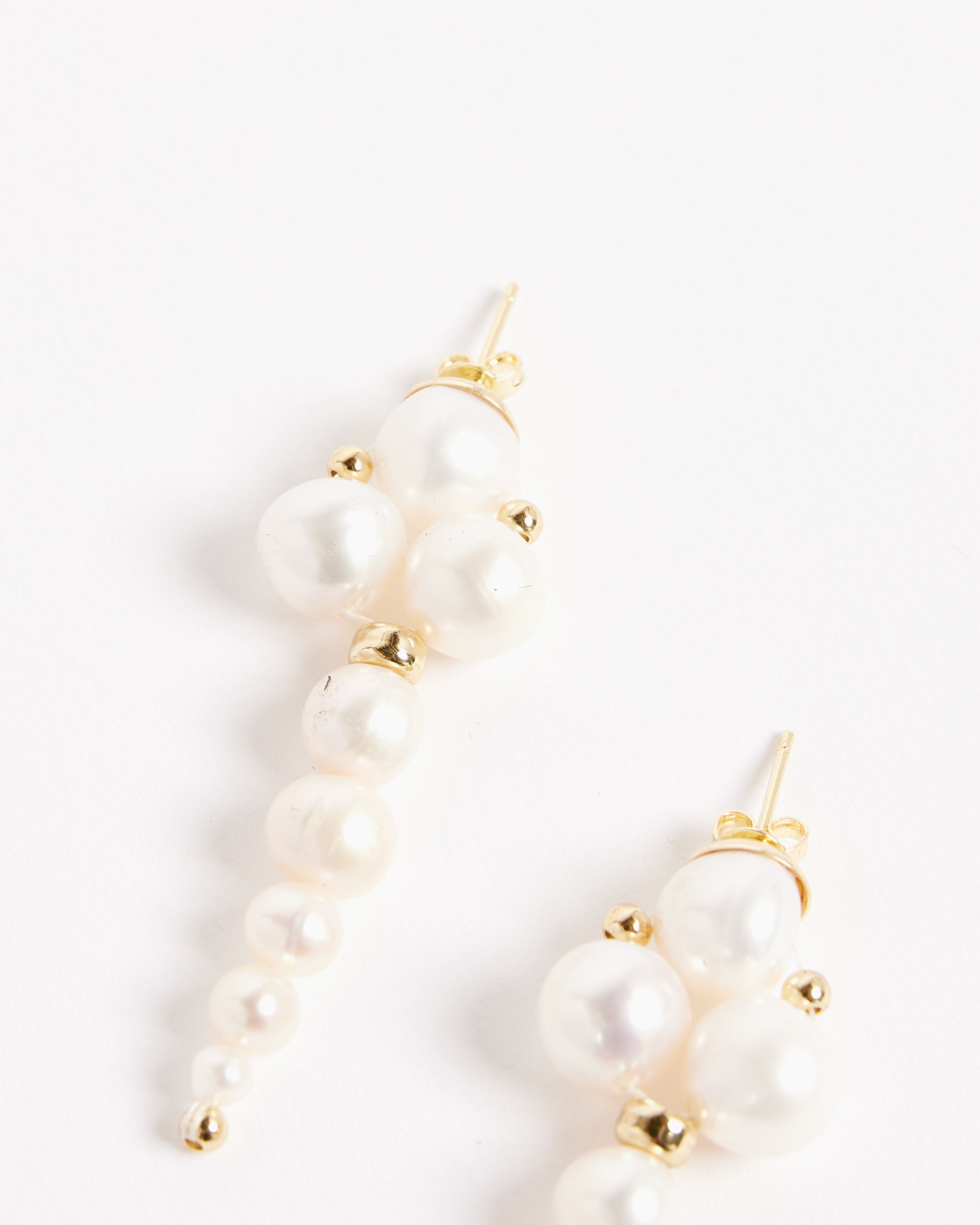 Irina Earrings in Pearl/Gold