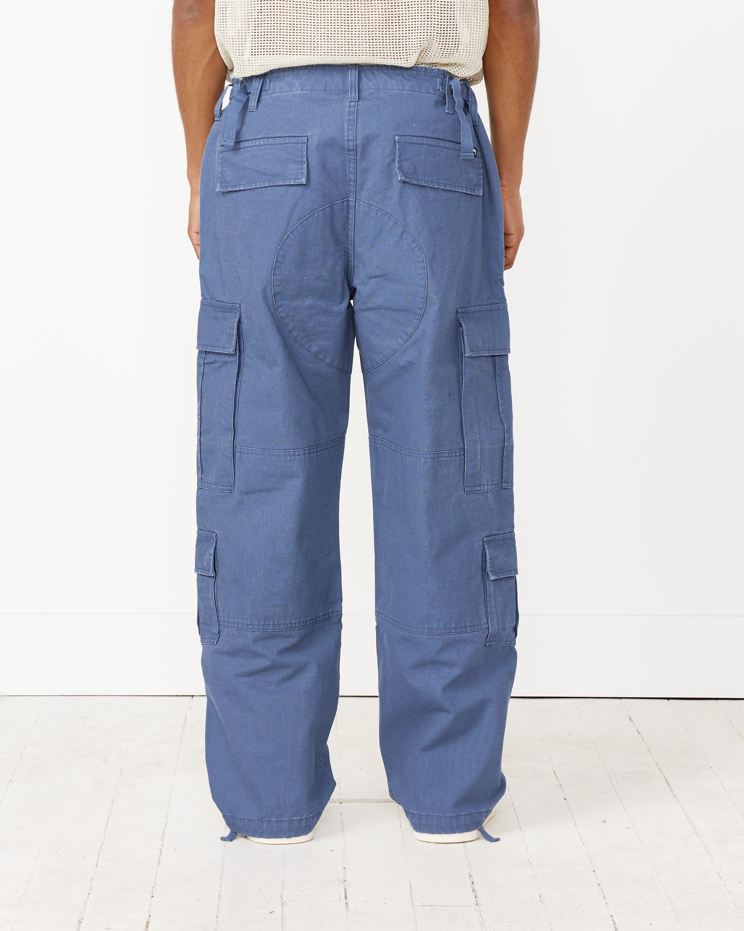 Ripstop Surplus Cargo in Washed Blue
