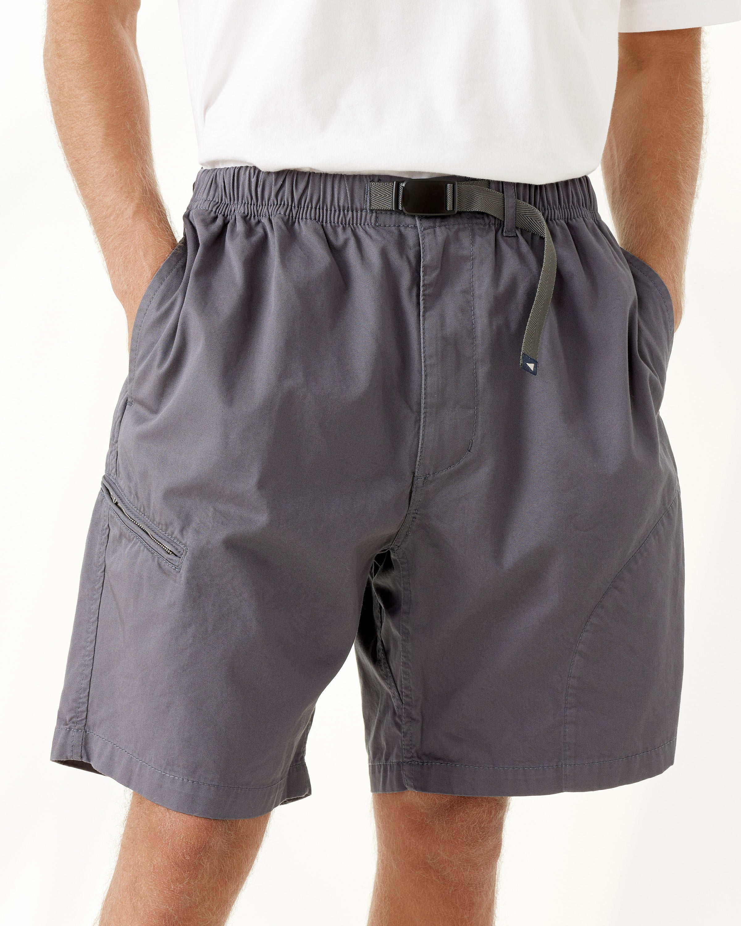 Salathe Twill Climbing Short in Charcoal in Sage